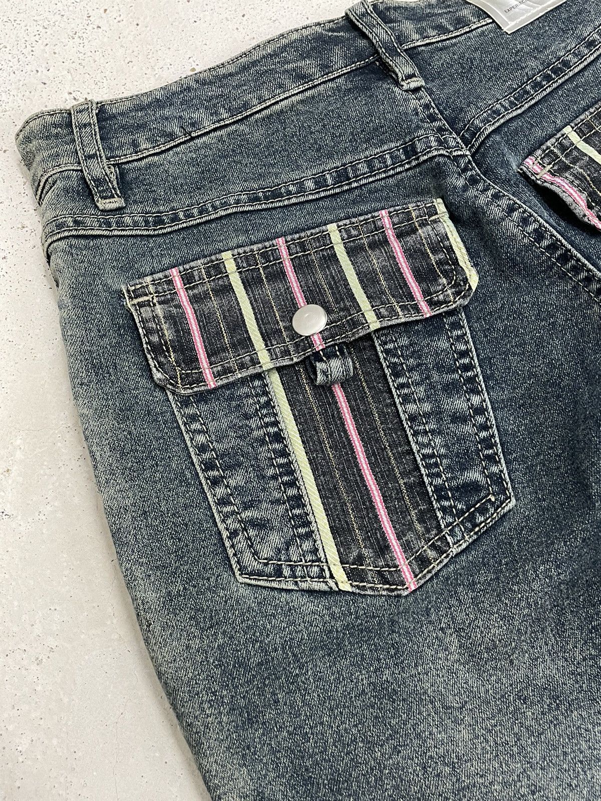 Hysteric Glamour × Japanese Brand Mekeyla Old Vintage Japanese Design 2 Length Seam Pants Size US 26 / EU 42 - 16 Thumbnail