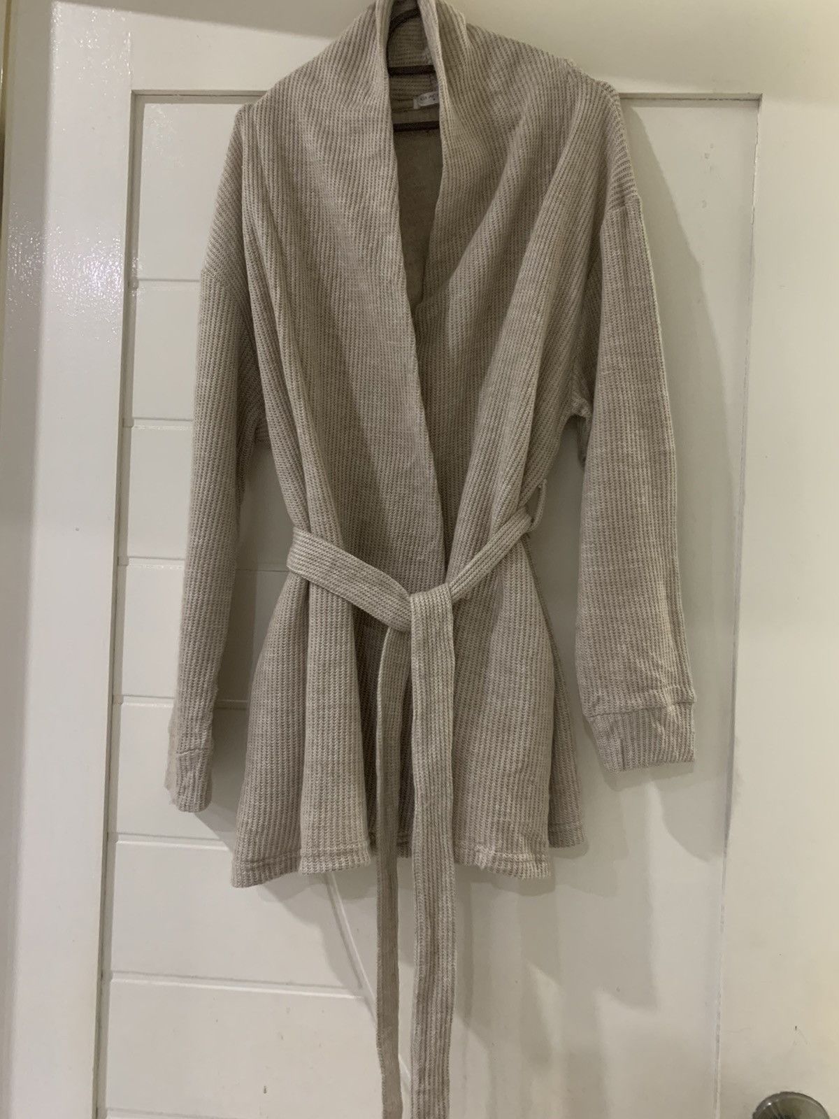 Aran Isles Knitwear × Japanese Brand × Vintage Cardigan Kimono Knit Japanese Brand Glacier x Vintage Size M / US 6-8 / IT 42-44 - 5 Thumbnail