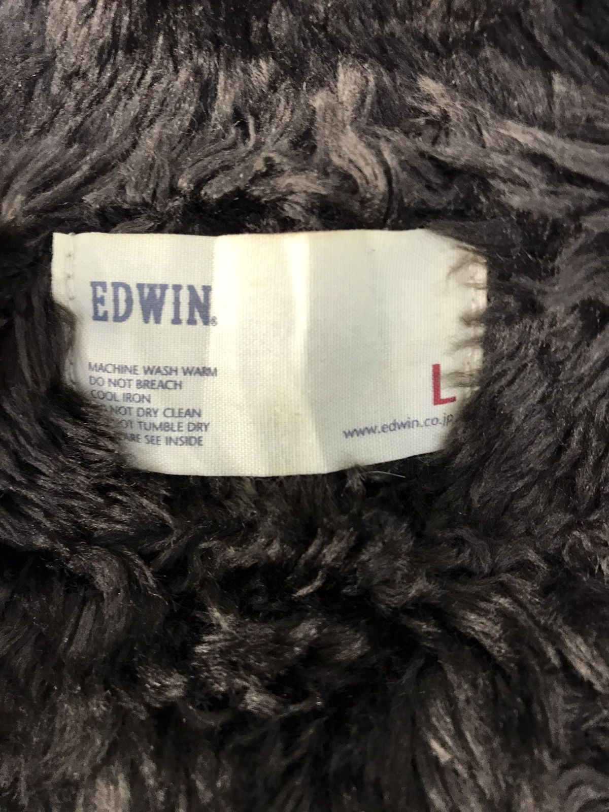 Edwin 90s Edwin Shearling Jacket Sherpa Inner Military Design Size US L / EU 52-54 / 3 - 7 Thumbnail