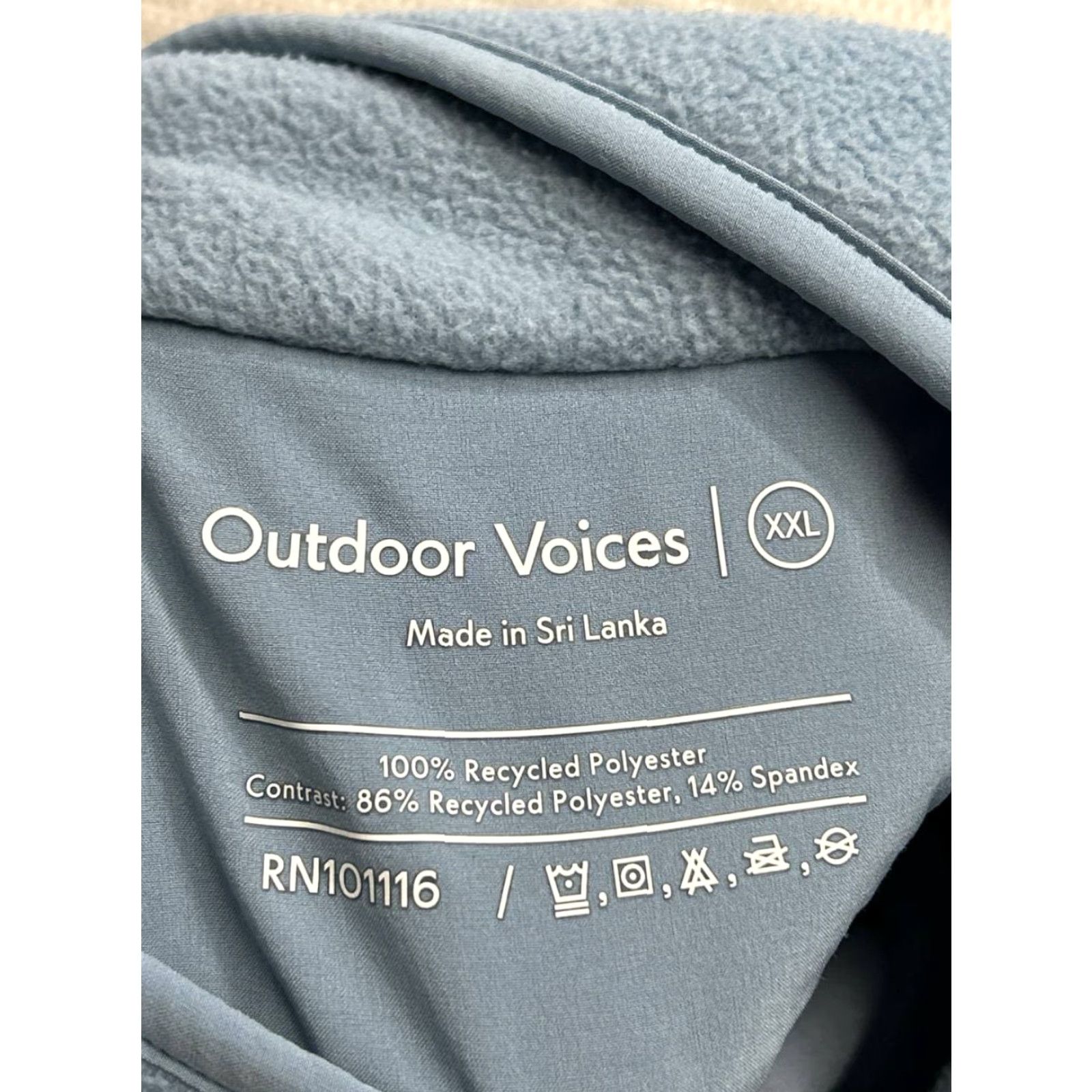 Outdoor Voices Outdoor Voices RecFleece Snap Jacket Womens 2XL Blue Size XXL / US 16-18 / IT 52-54 - 5 Thumbnail