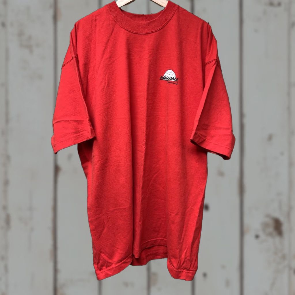 Fruit Of The Loom VINTAGE Fruit of the Loom T-Shirt USA 2XL Red Short Sleeve Crew Neck Cotton Graphic Print Mens Size US XXL / EU 58 / 5 - 1 Thumbnail