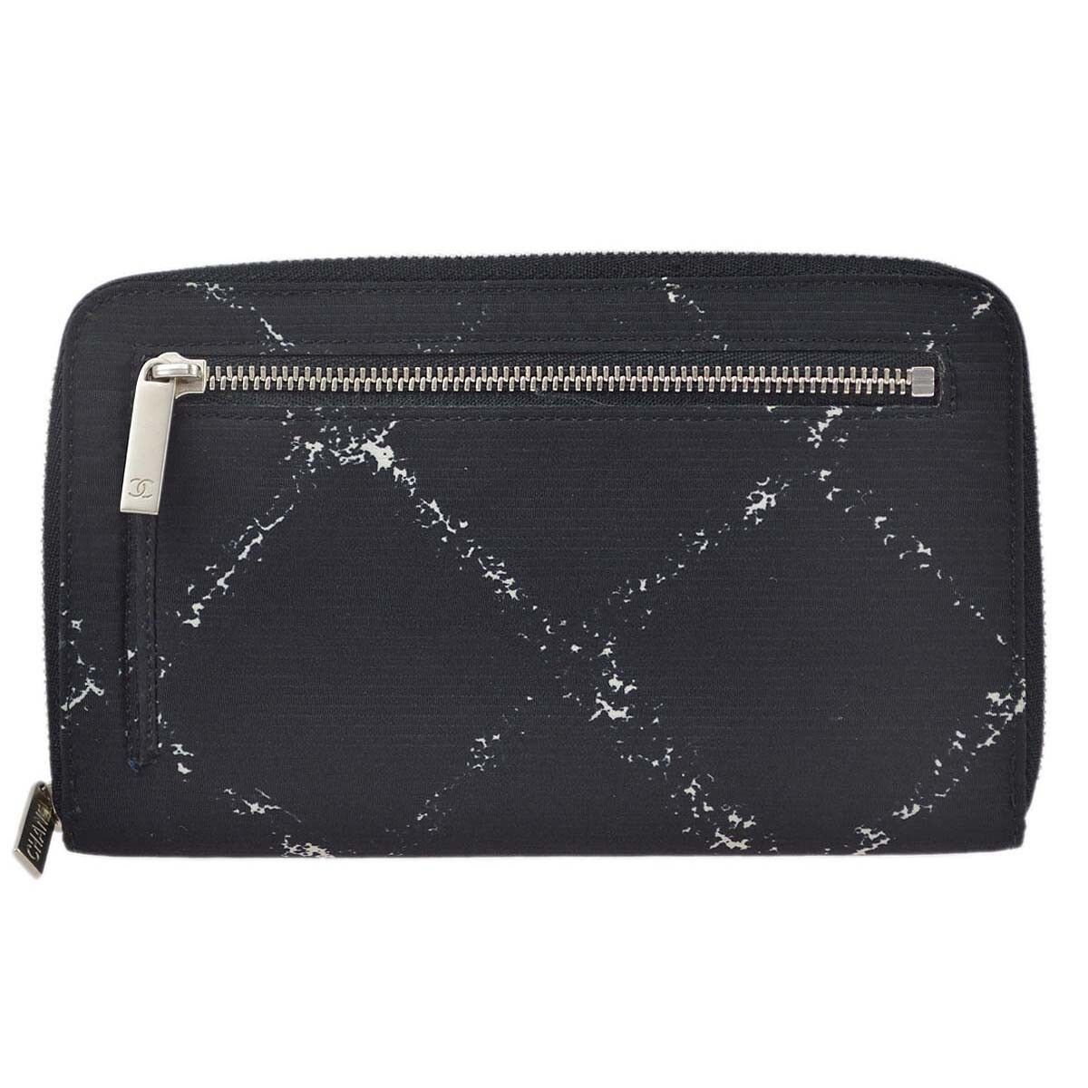 Chanel Chanel Travel Line ZIp Around Wallet Printed Nylon Size ONE SIZE - 1 Thumbnail
