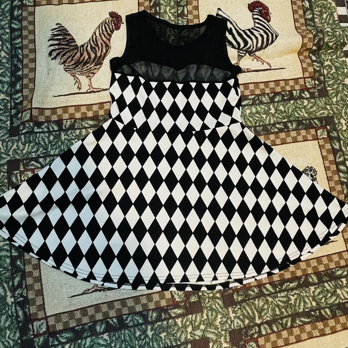 If Six Was Nine × Seditionaries Illusion Top Harlequin Checker Dress Size M / US 6-8 / IT 42-44 - 3 Thumbnail