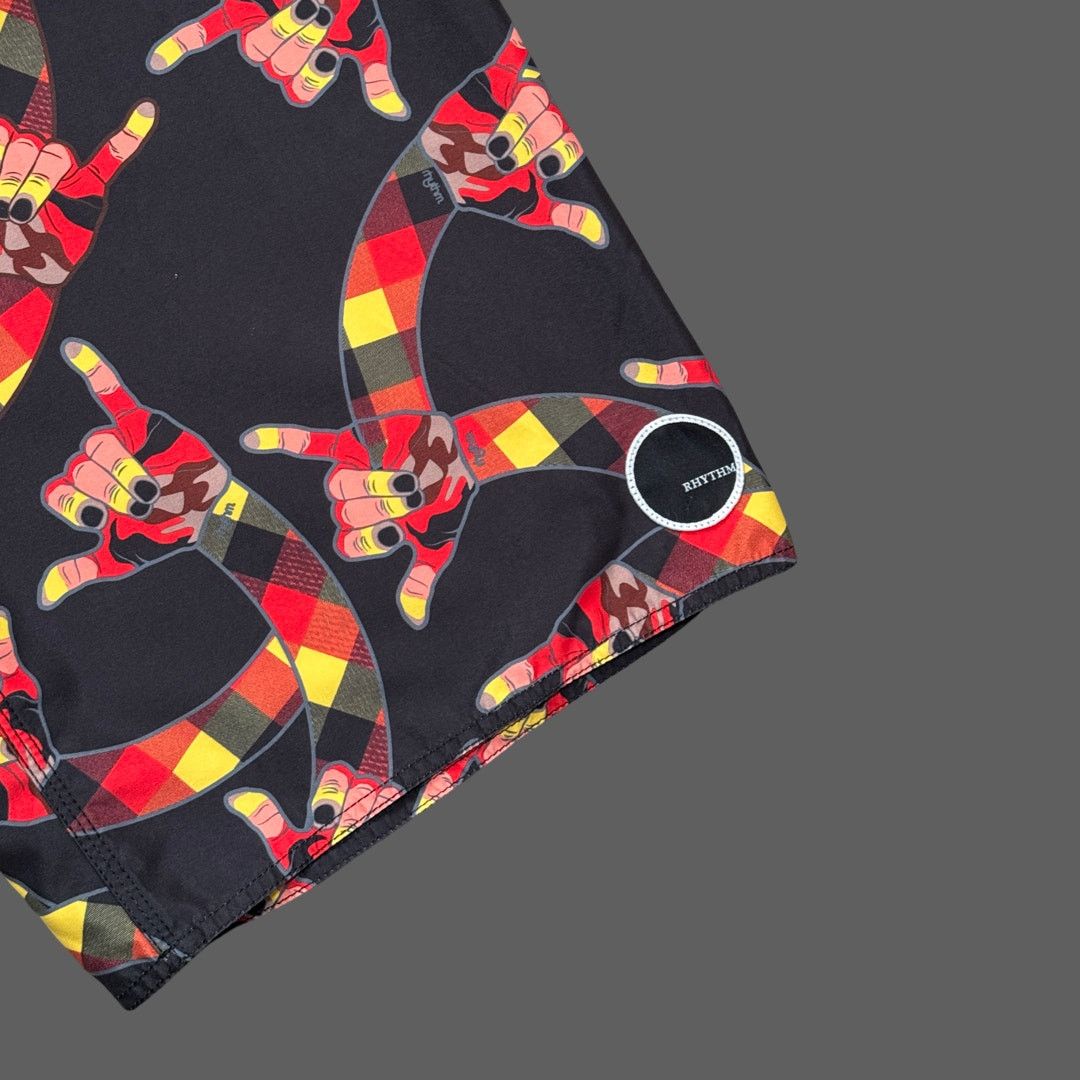 Rhythm Rhythm 23" Shaka Long Boardshorts Size 36 GUC Y2K Style Size US 36 / EU 52 - 2 Thumbnail