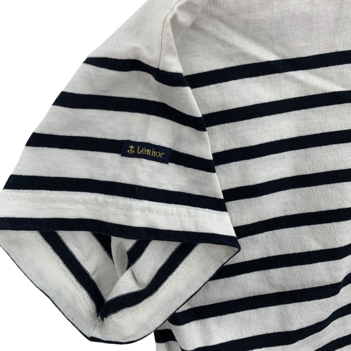 Vintage Vintage LE MINOR POUR Nei France Stripes Crop Top Tshirt Size M / US 6-8 / IT 42-44 - 5 Thumbnail