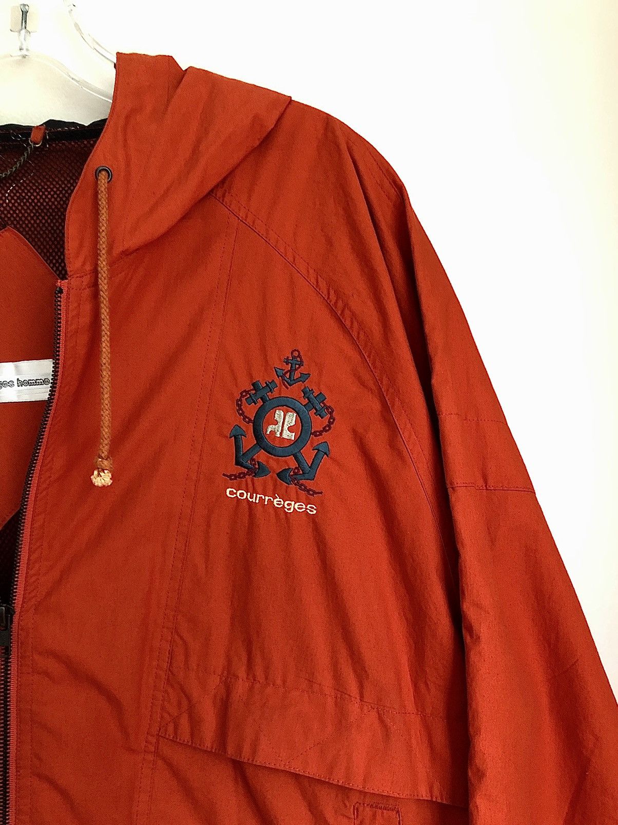 Andre Courreges × Courreges Courrèges Homme Vintage Burnt Orange Nautical Logo Jacket Size US L / EU 52-54 / 3 - 12 Thumbnail