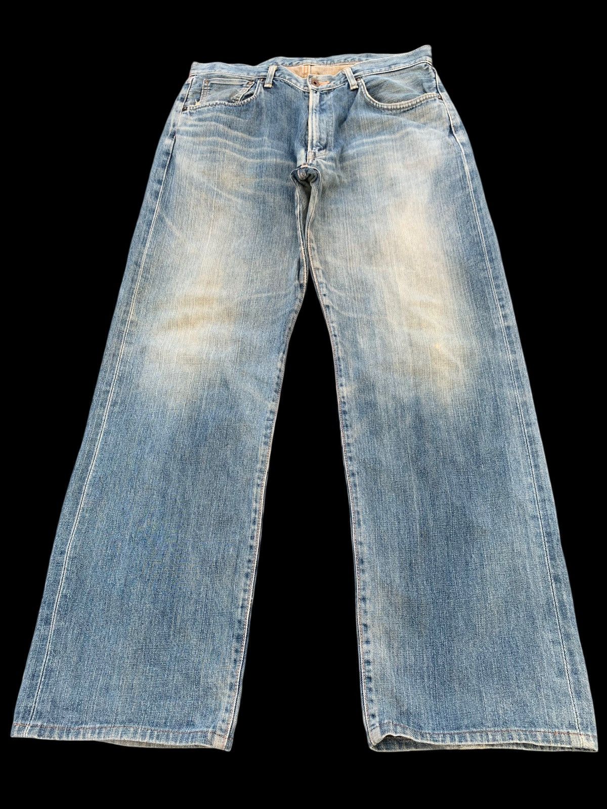 Kapital VINTAGE EDWIN 505 SELVEDGE FADED&RUSTY DISTRESSED DENIM Size US 28 / EU 44 - 3 Thumbnail