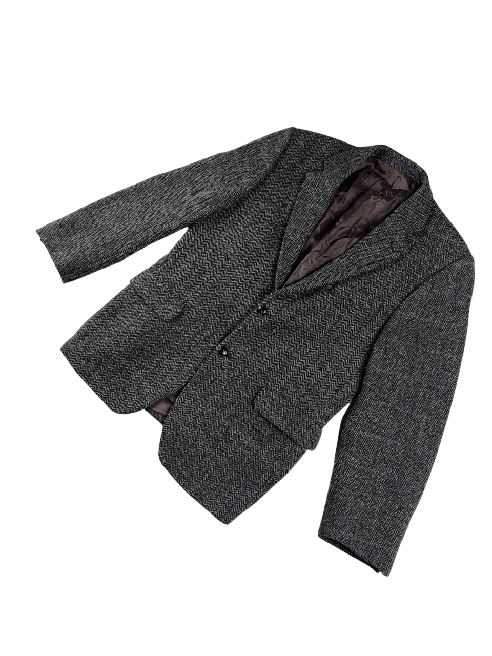 Harris Tweed × Vintage Vintage Harris Tweed Wool Blazer M-L Size 48R - 5 Thumbnail