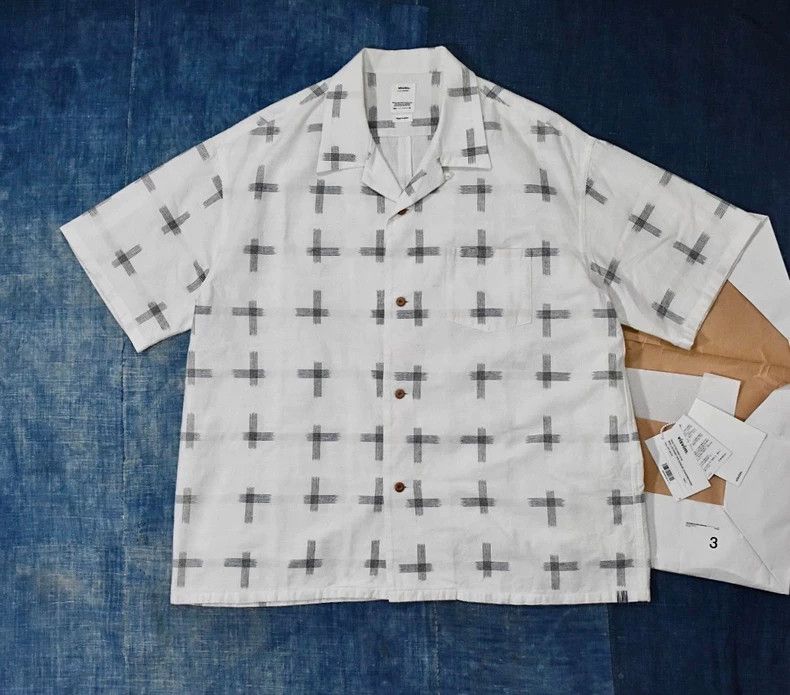 Visvim Visvim22ss Wallis Kasuri Cross Short Sleeve Shirt 2504-Next Size US L / EU 52-54 / 3 - 1 Thumbnail