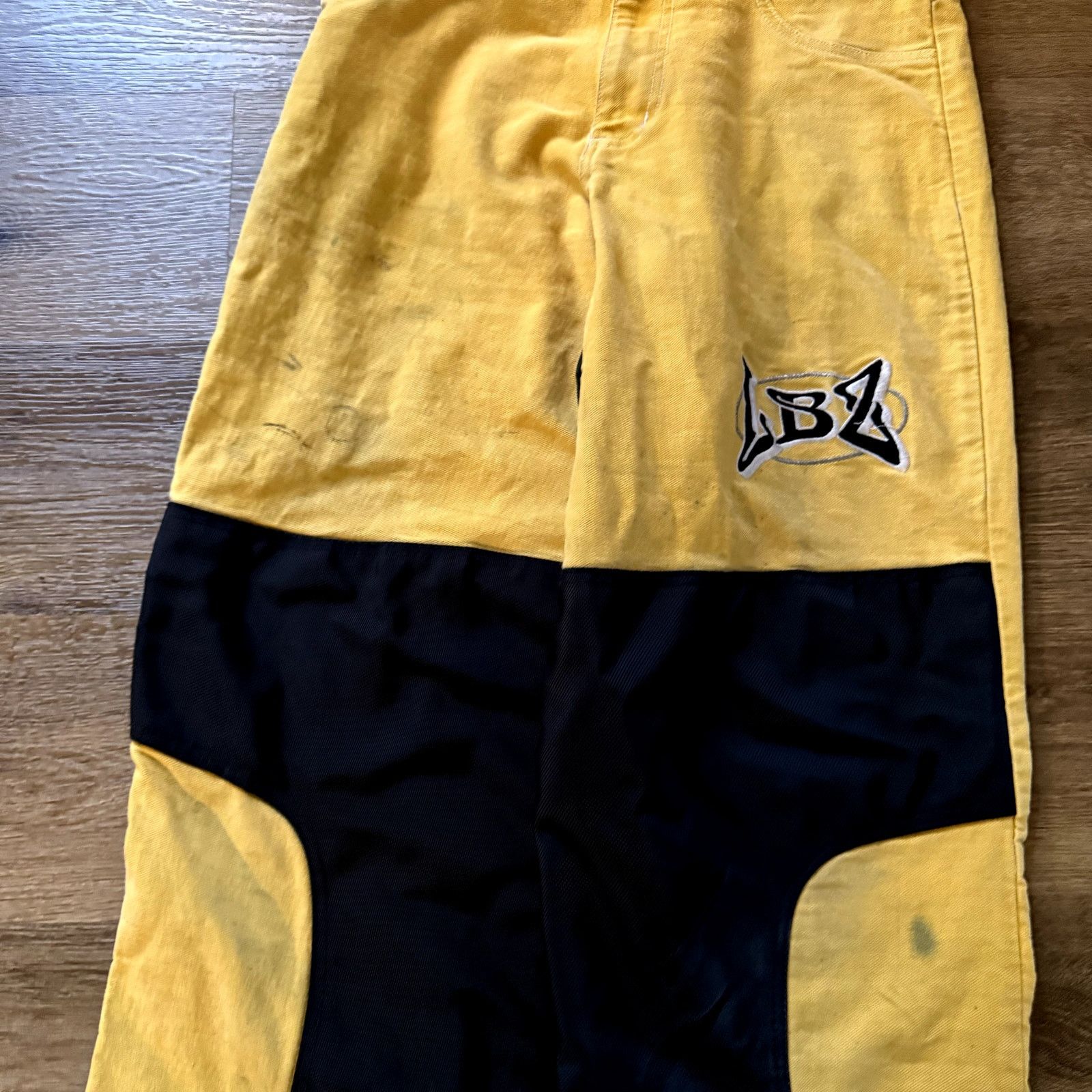 Other Vintage Yellow and Black LBZ Motorcross Wide Leg Pants Size US 32 / EU 48 - 2 Thumbnail