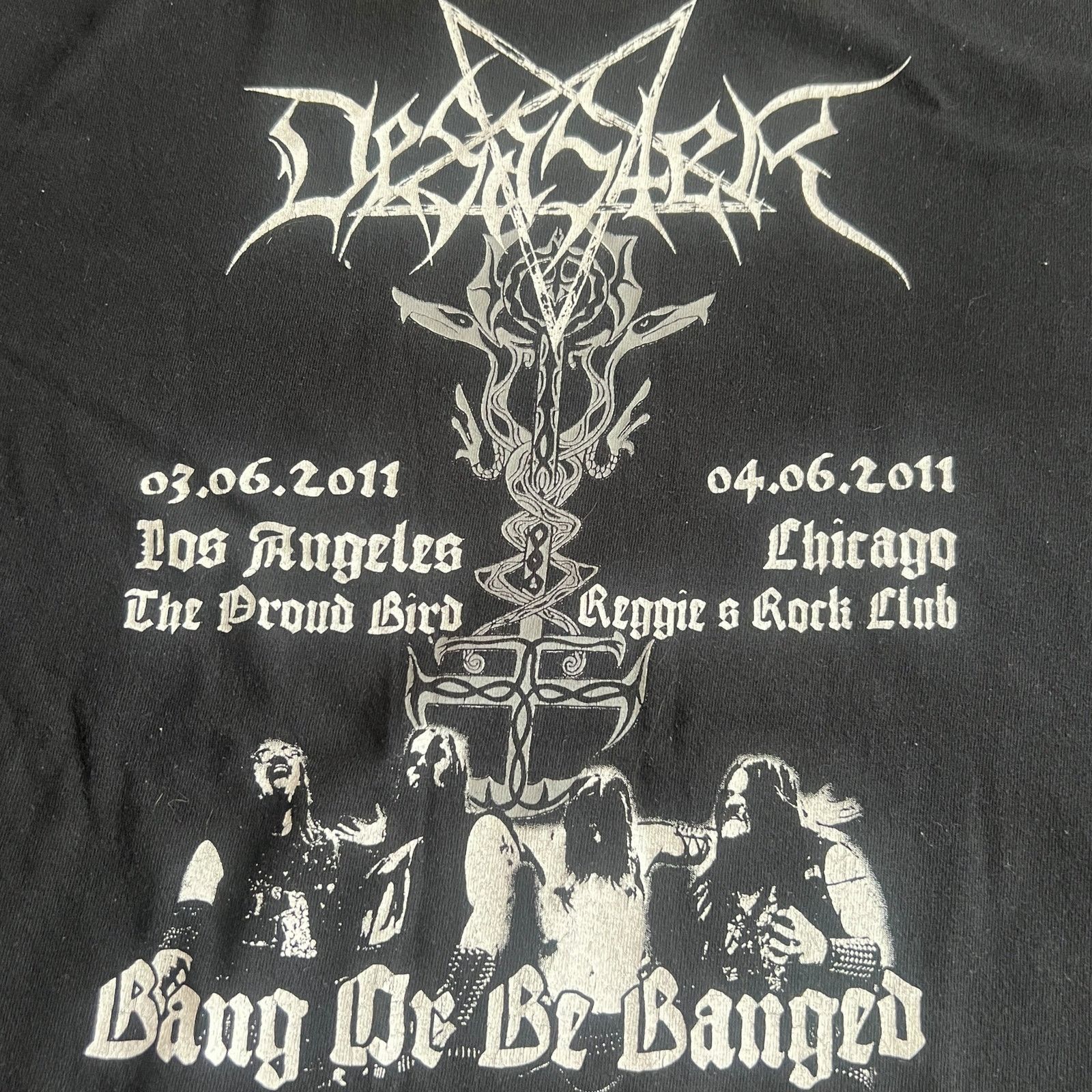 Band Tees Desaster Band 2011 USA Tour T-Shirt Size L Size US L / EU 52-54 / 3 - 3 Thumbnail