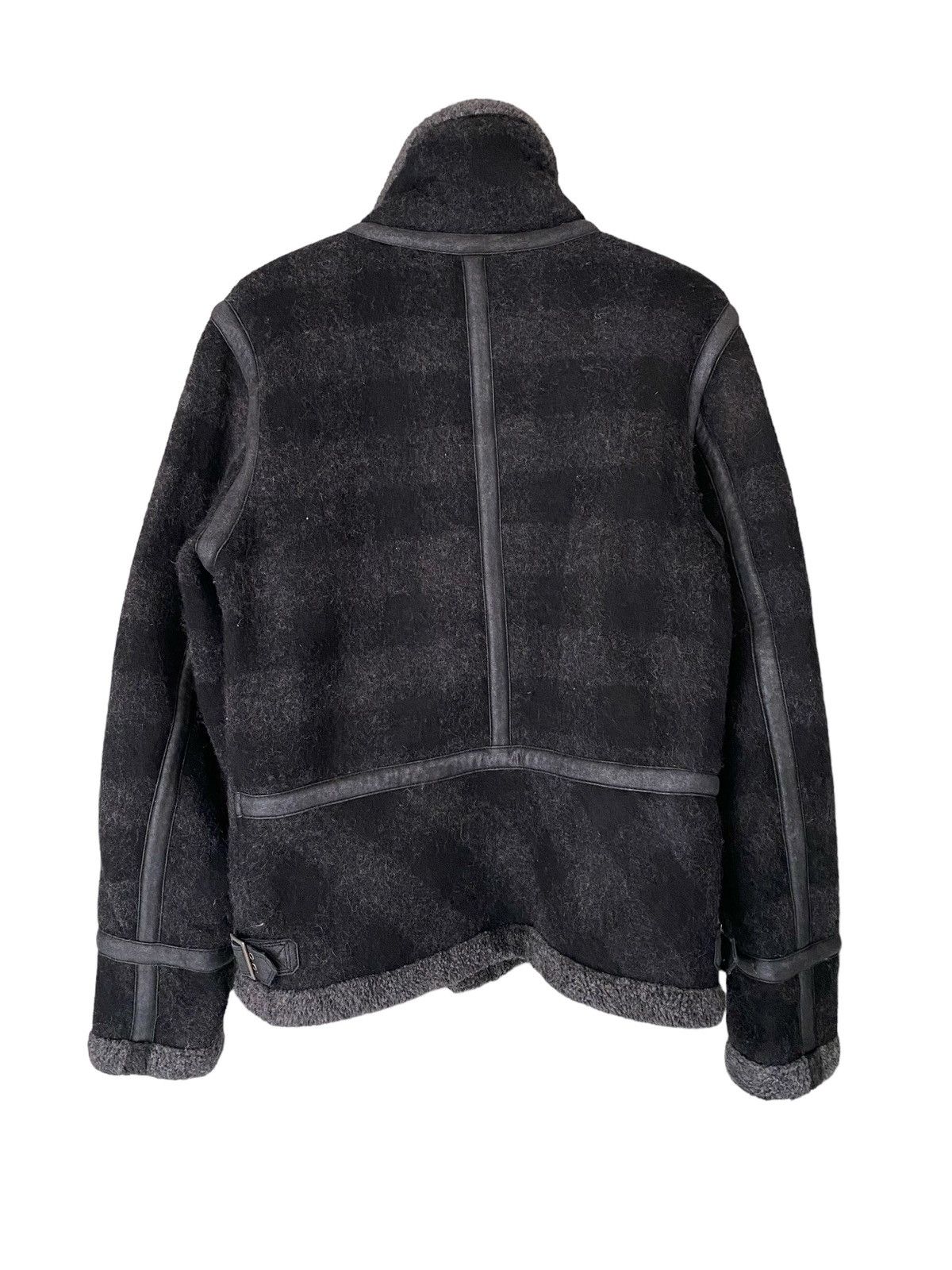 Diesel Diesel Faux Fur Leather Zipper Jacket (L) Size US L / EU 52-54 / 3 - 6 Thumbnail