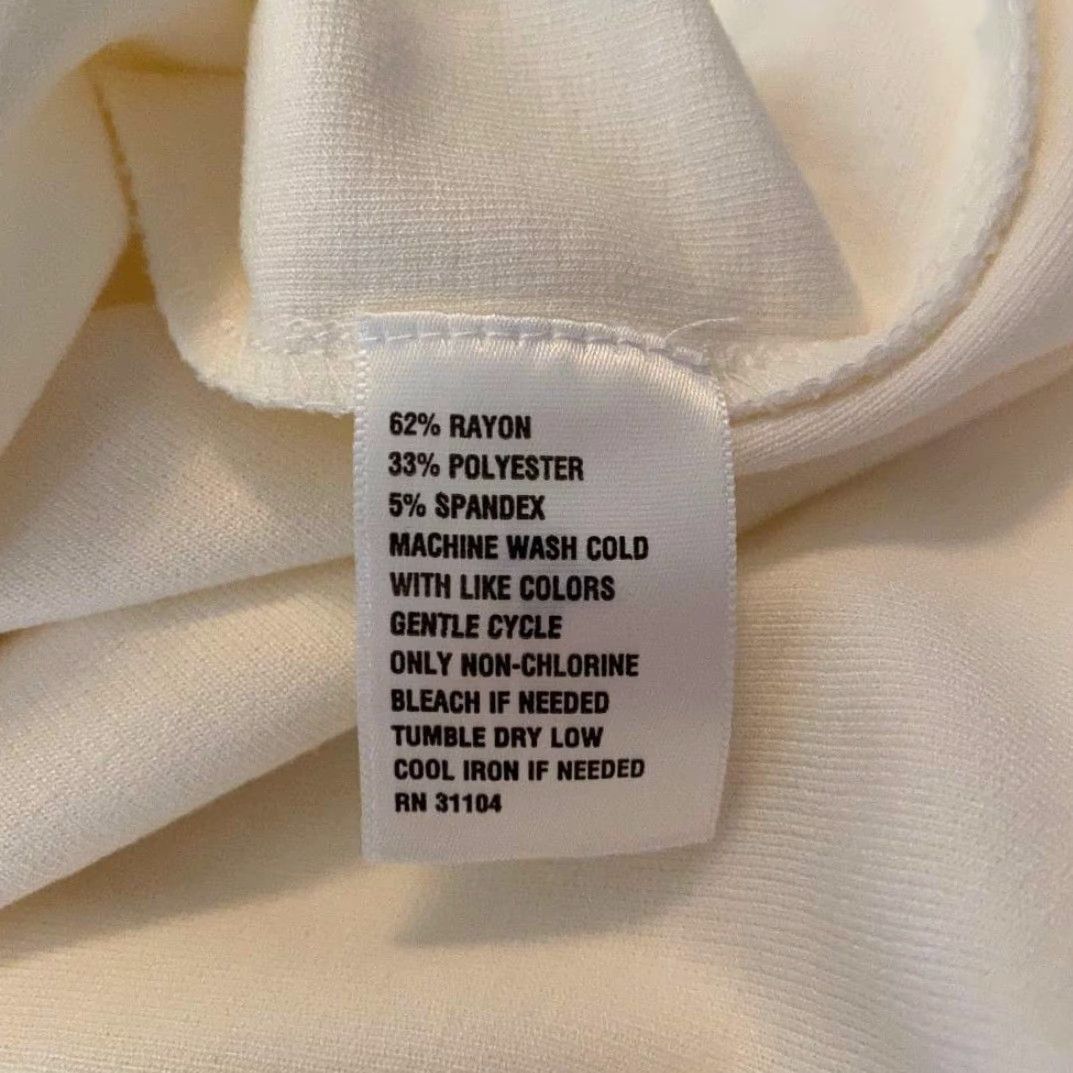 Vintage Crown & Ivy Casual Blouse Beige Long Sleeve Crew Neck XS Womens Size XS / US 0-2 / IT 36-38 - 5 Thumbnail