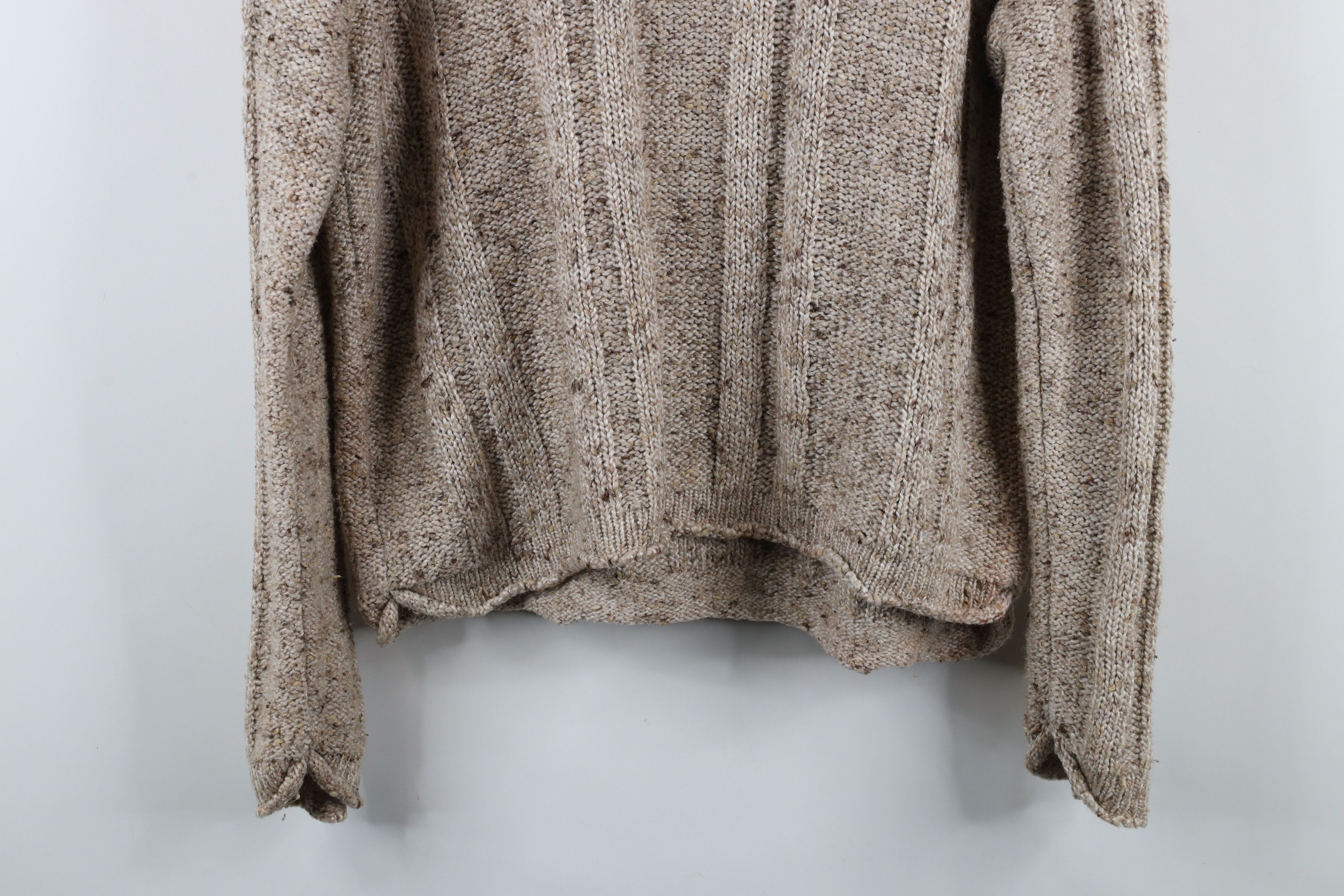 Vintage Vintage 90s Streetwear Marled Ribbed Knit Sweater Brown Size XL / US 12-14 / IT 48-50 - 7 Thumbnail