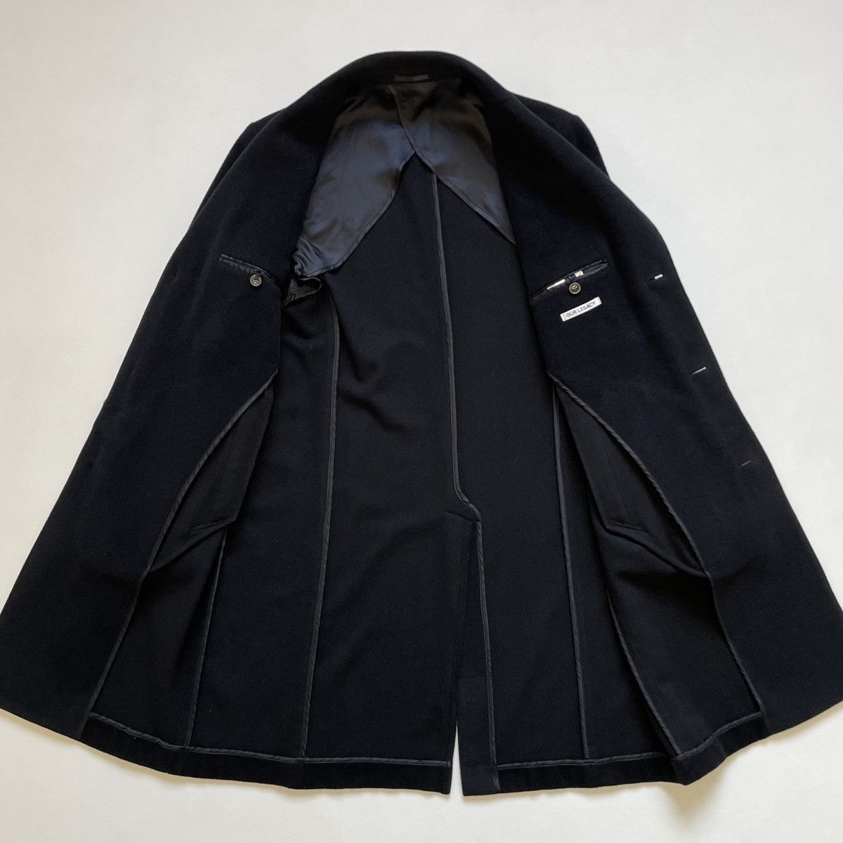 Our Legacy Brushed Black Wool Over Coat Size US M / EU 48-50 / 2 - 10 Thumbnail
