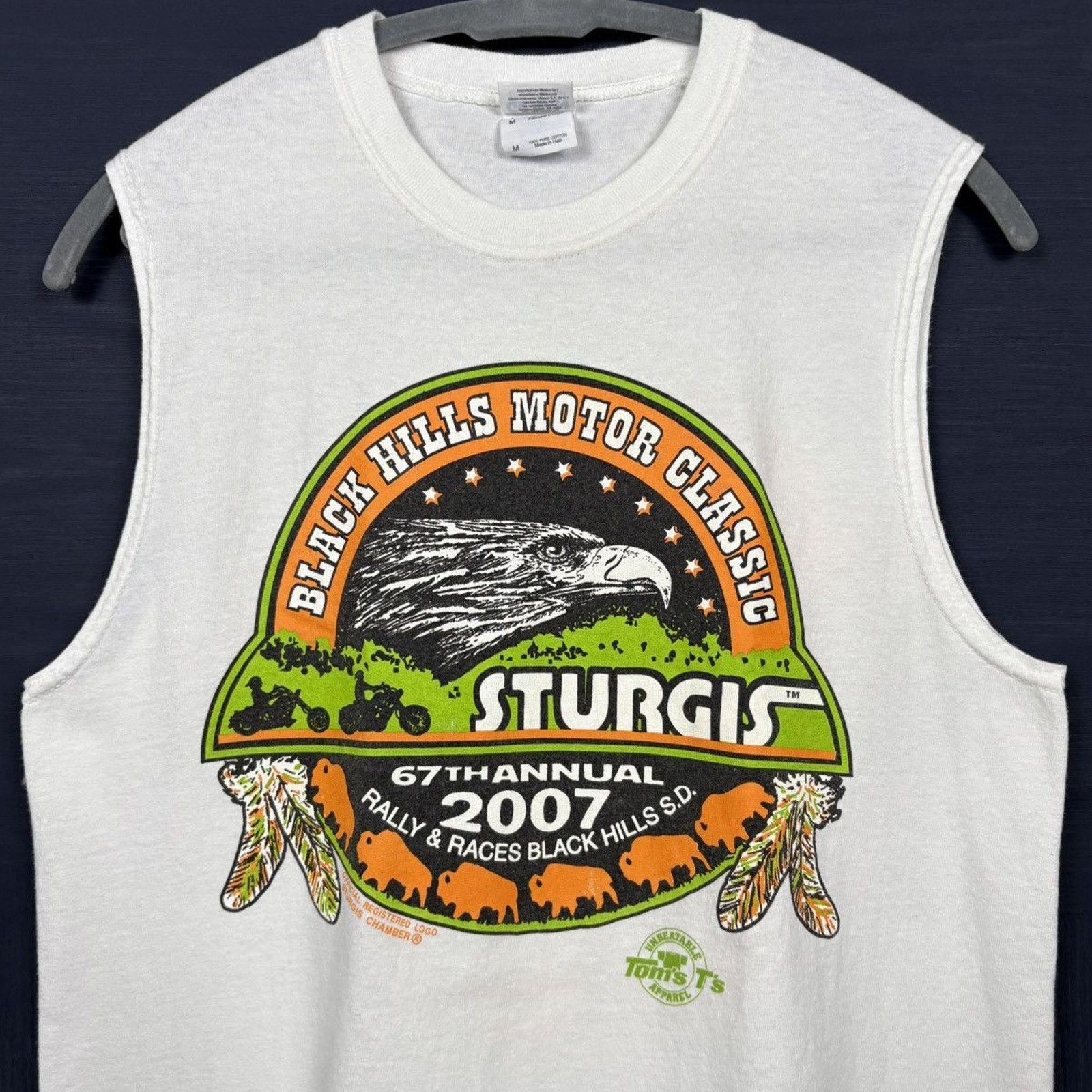 Harley Davidson × Japanese Brand × Vintage 🇺🇸2007 STURGIS RALLY Eagle Tank Size US M / EU 48-50 / 2 - 2 Thumbnail