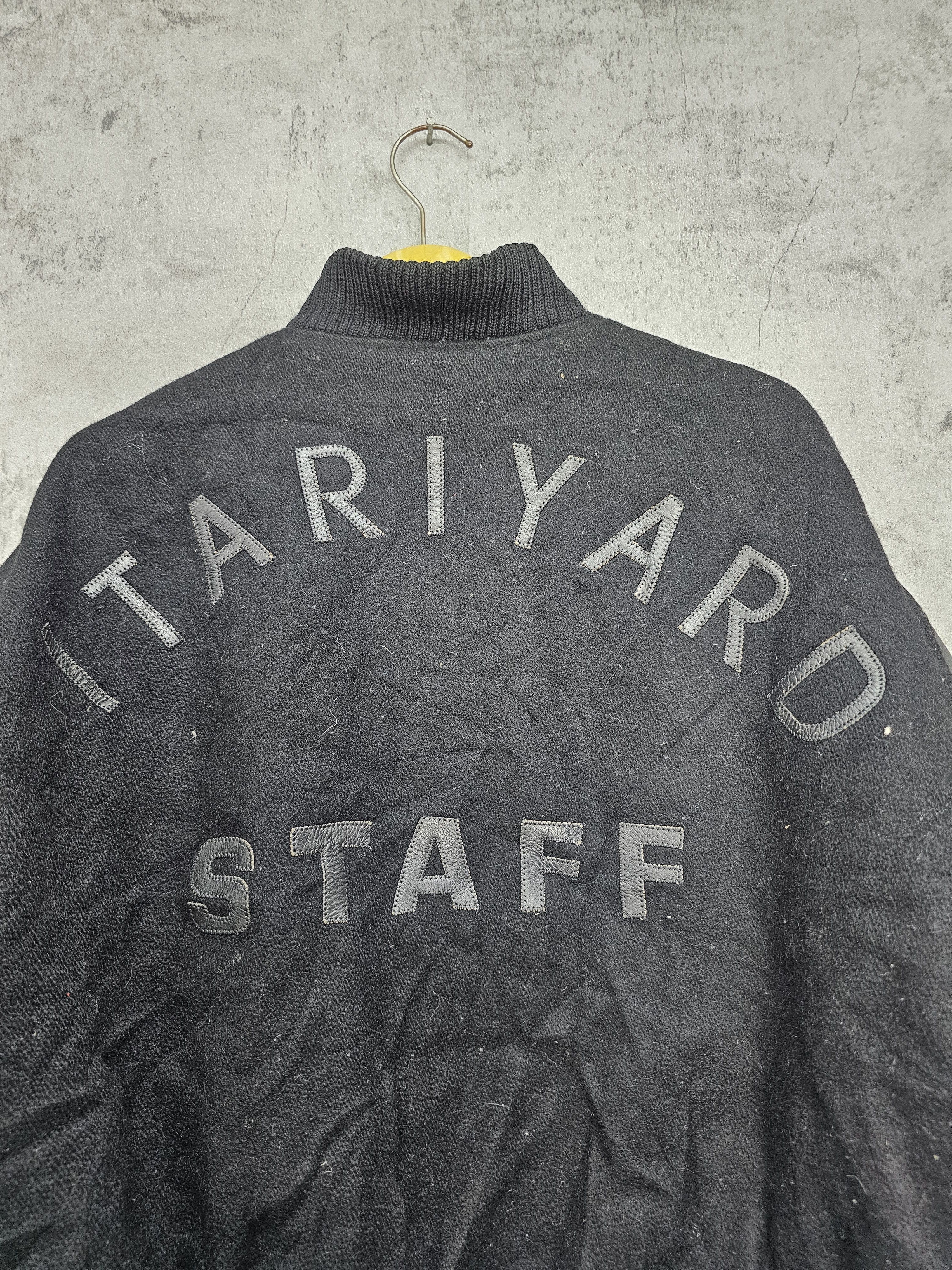 Other Vintage ITARIYARD STAFF Leather Wool Varsity Jacket J0095 Size US L / EU 52-54 / 3 - 4 Thumbnail