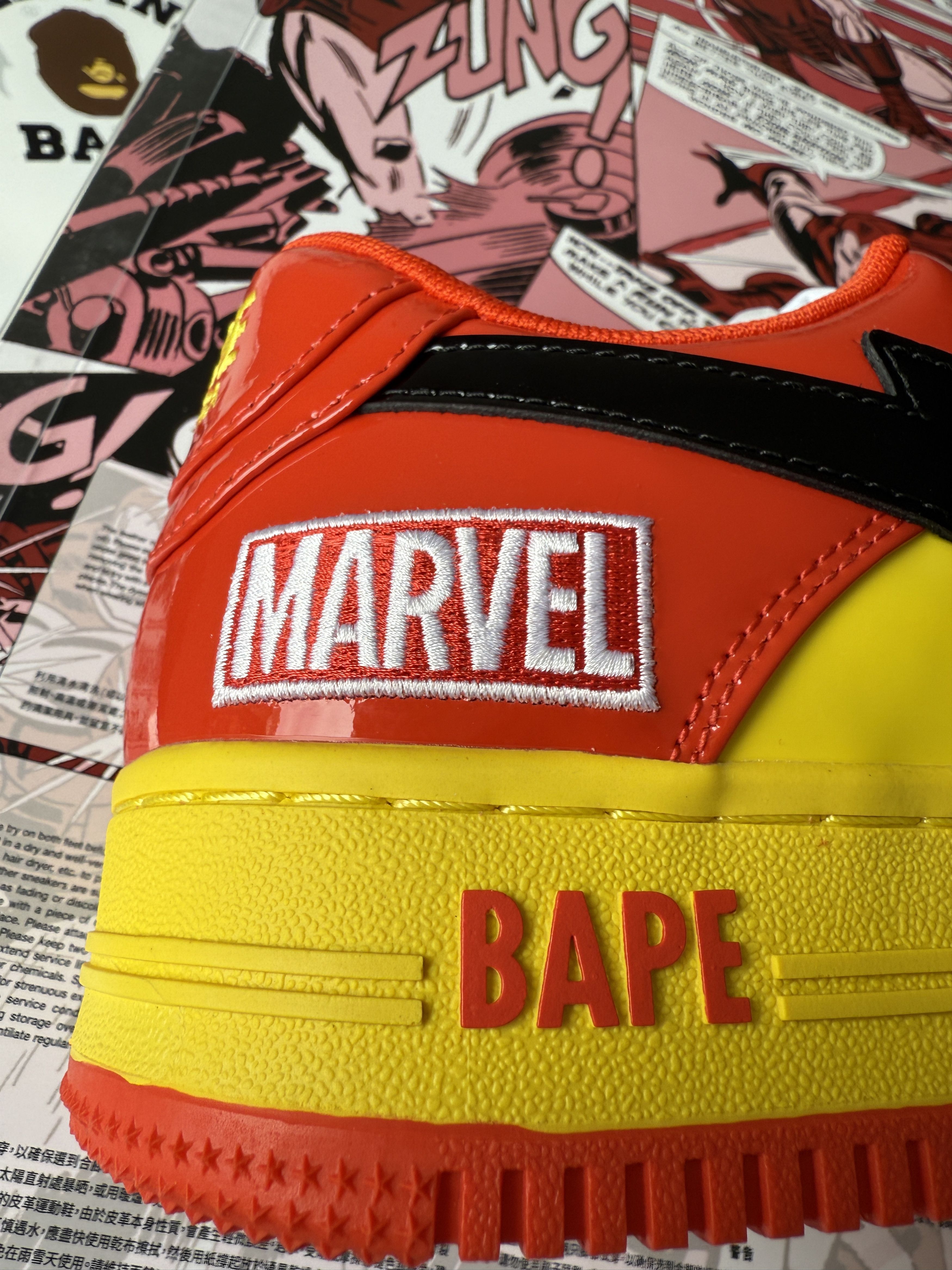 Bape MARVEL BAPE STA IRON MAN Size US 7 / EU 40 - 6 Thumbnail