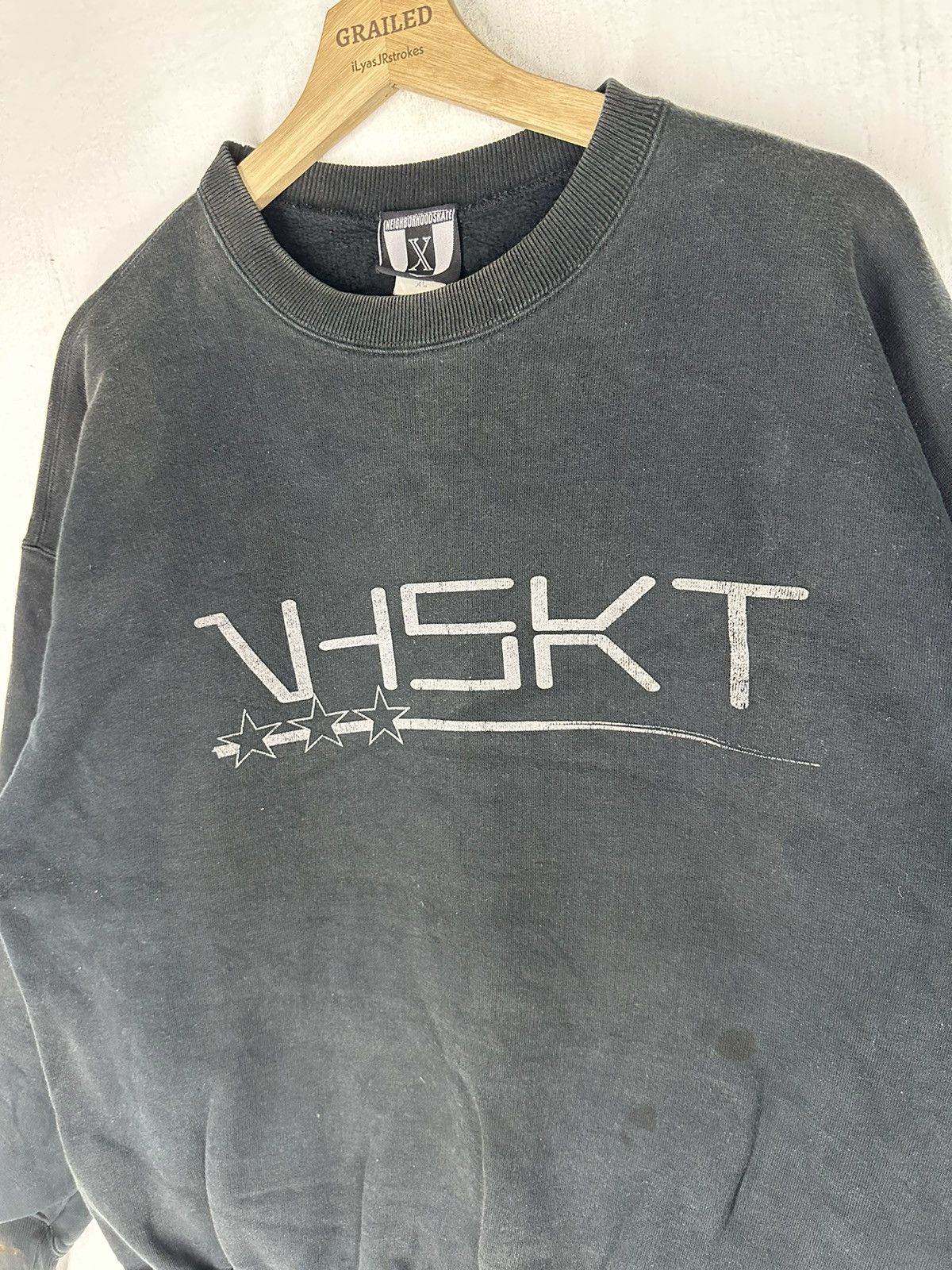 Neighborhood Vintage Neighborhood Skateboard Spell Out Logo Sweatshirt Size US XL / EU 56 / 4 - 5 Thumbnail