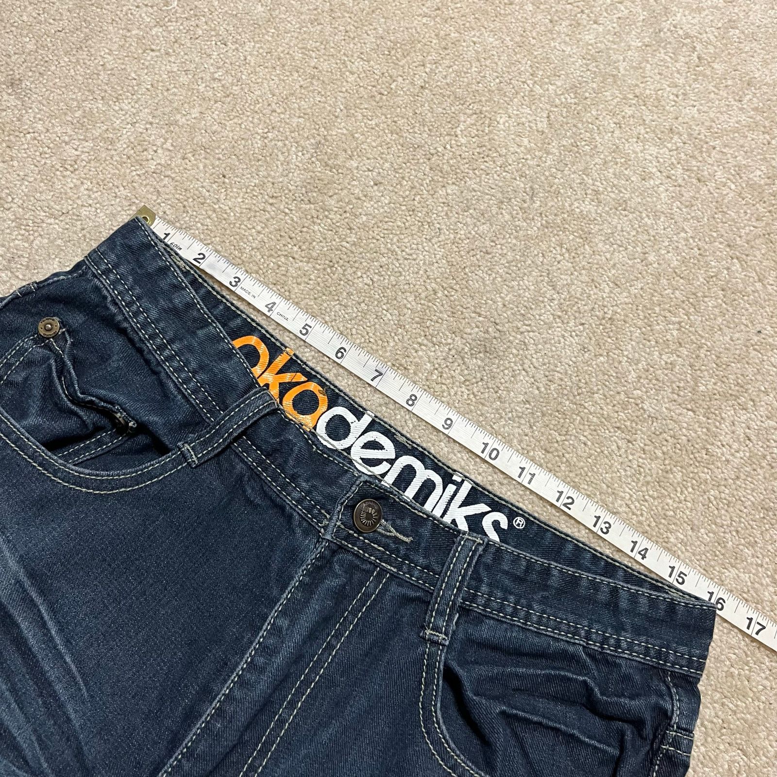 Akademiks Akademiks Y2K Baggy Skater Faded Dark Jeans 32Wx32L Size US 32 / EU 48 - 7 Thumbnail