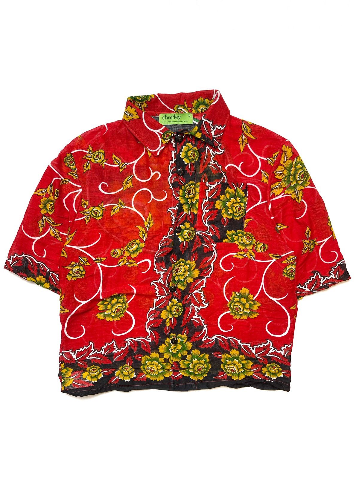 Chorley Chorley sheer floral camp collar bowling shirt oversized Size US L / EU 52-54 / 3 - 1 Thumbnail