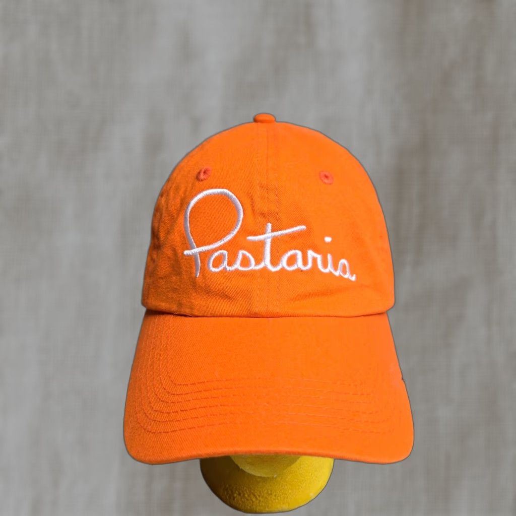 Bally PASTARIA Hat Ball Cap Adjustable Adult Orange Embroidered Italian Big X Unisex Adults Baseball Cap Logo Pasta Italian Restaurant St. Louis Missouri Size ONE SIZE - 1 Thumbnail