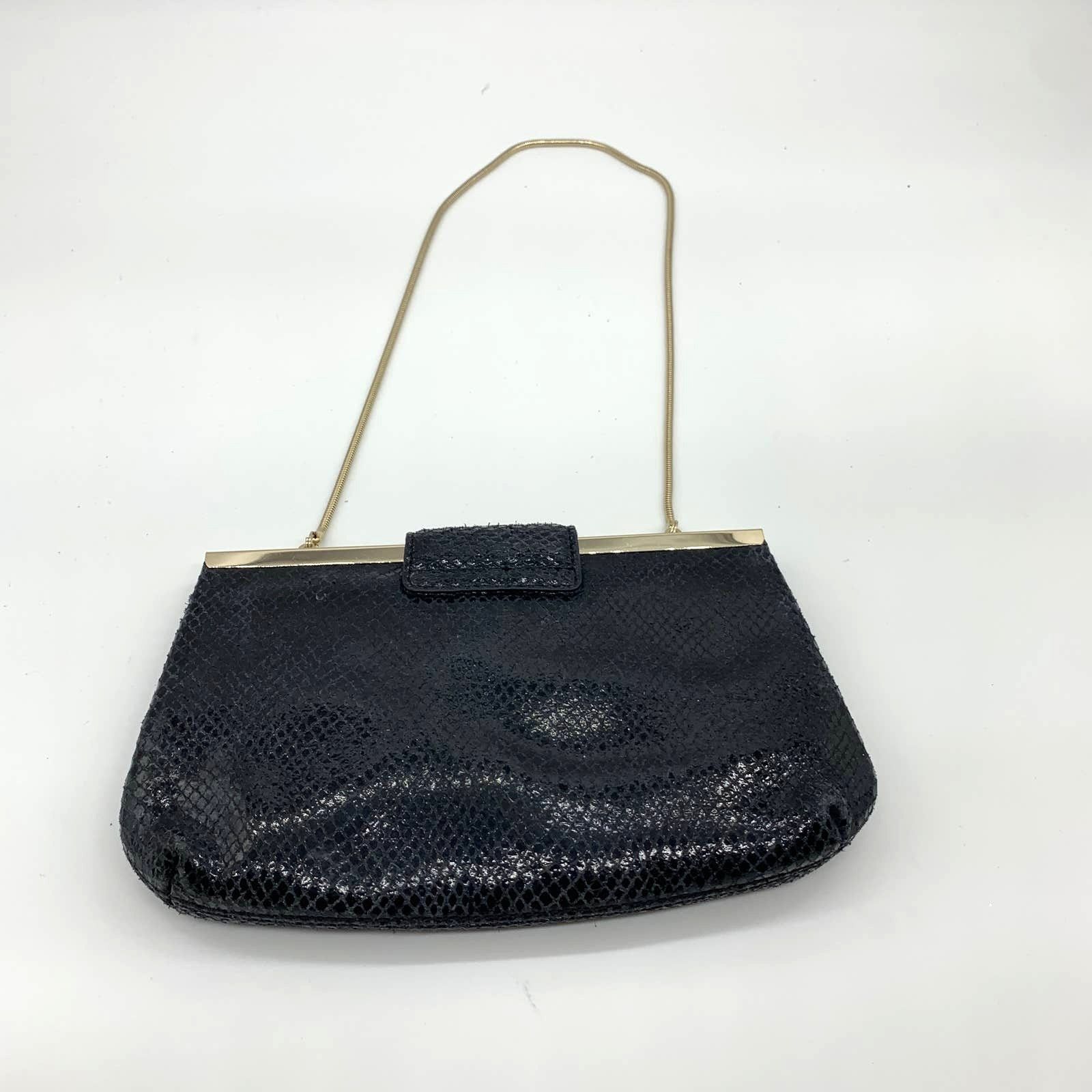 Banana Republic Banana Republic Clutch Womens Small Bag Black Evening Purse Size ONE SIZE - 2 Thumbnail