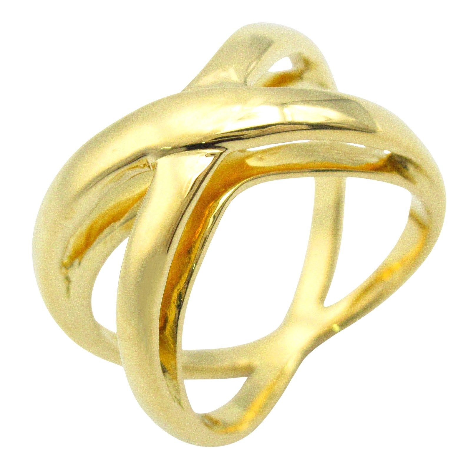Tiffany & Co. Tiffany Co Infinity Double Cross Ring K18 (Yellow Gold) Gold Size ONE SIZE - 1 Thumbnail