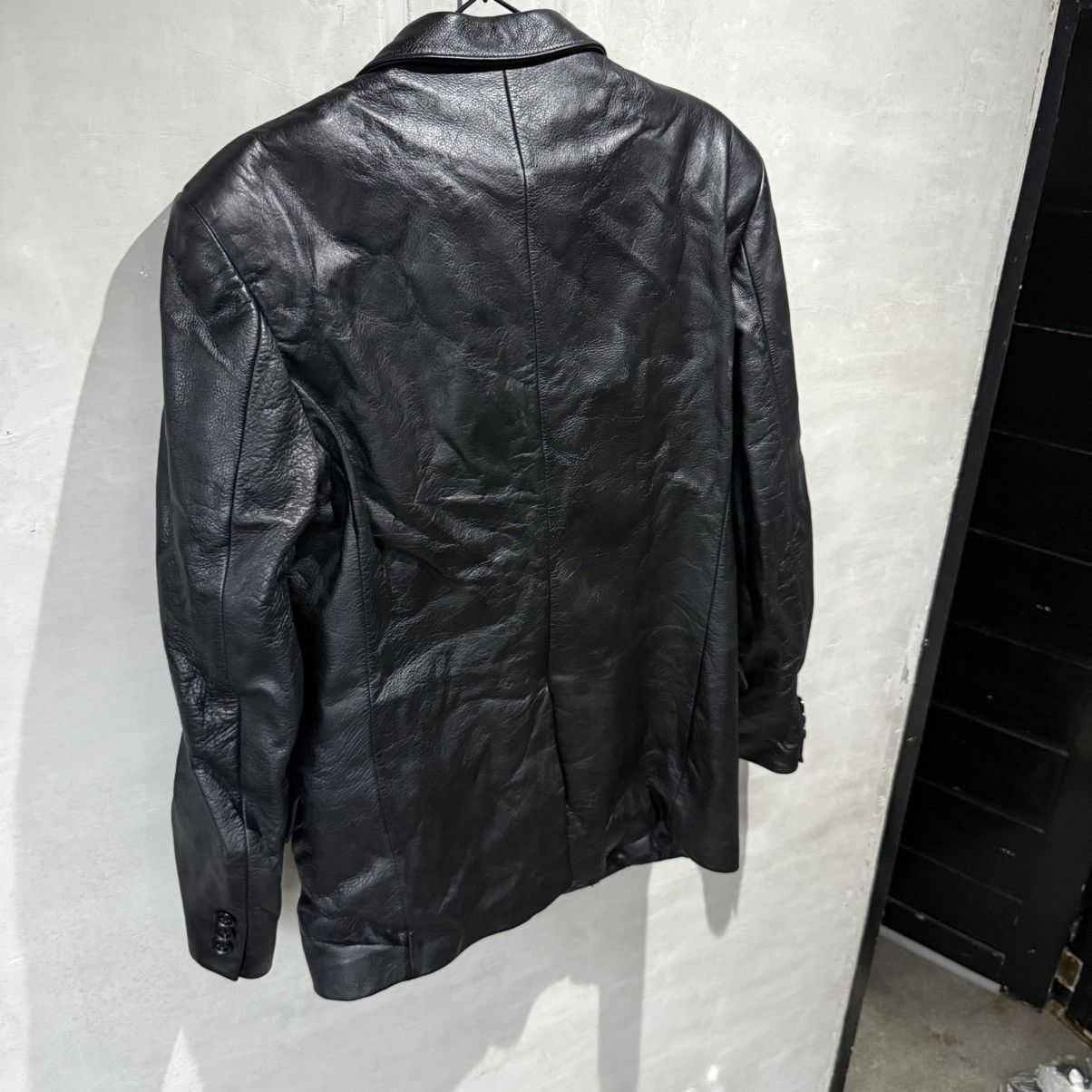 Yohji Yamamoto Vintage Yohji Yamamoto Leather Jacket Size US L / EU 52-54 / 3 - 21 Thumbnail