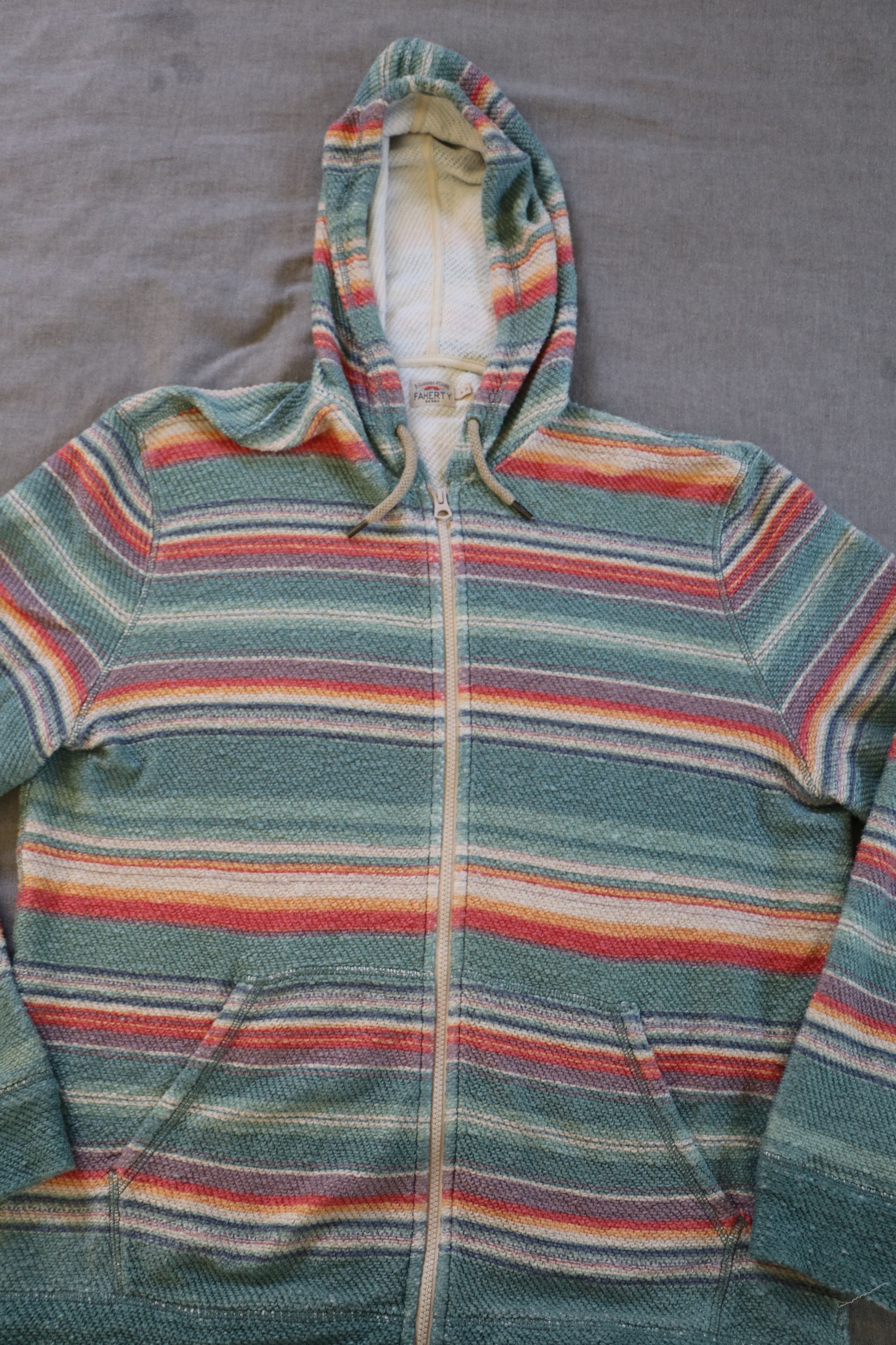 Faherty Whitewater Full Zip Hoodie - Island Sunrise Size US XL / EU 56 / 4 - 2 Thumbnail