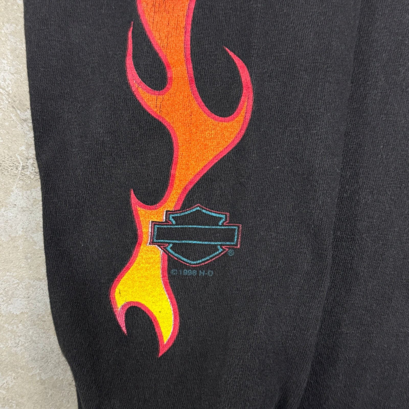 Harley Davidson Vintage Harley Davidson Flame Longsleeve Size US M / EU 48-50 / 2 - 5 Thumbnail