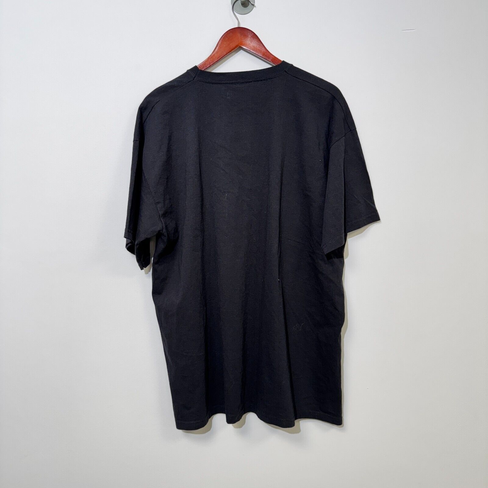 Vintage Vintage Black Cotton T-Shirt Size XL Regular Fit Jpop Kpop Size US XL / EU 56 / 4 - 4 Thumbnail
