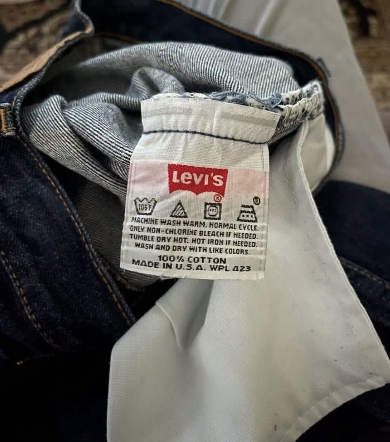 Jean Vintage 90s Levi's 501 for WOMEN Faded Blue Jeans Size 26" / US 2 / IT 38 - 5 Thumbnail