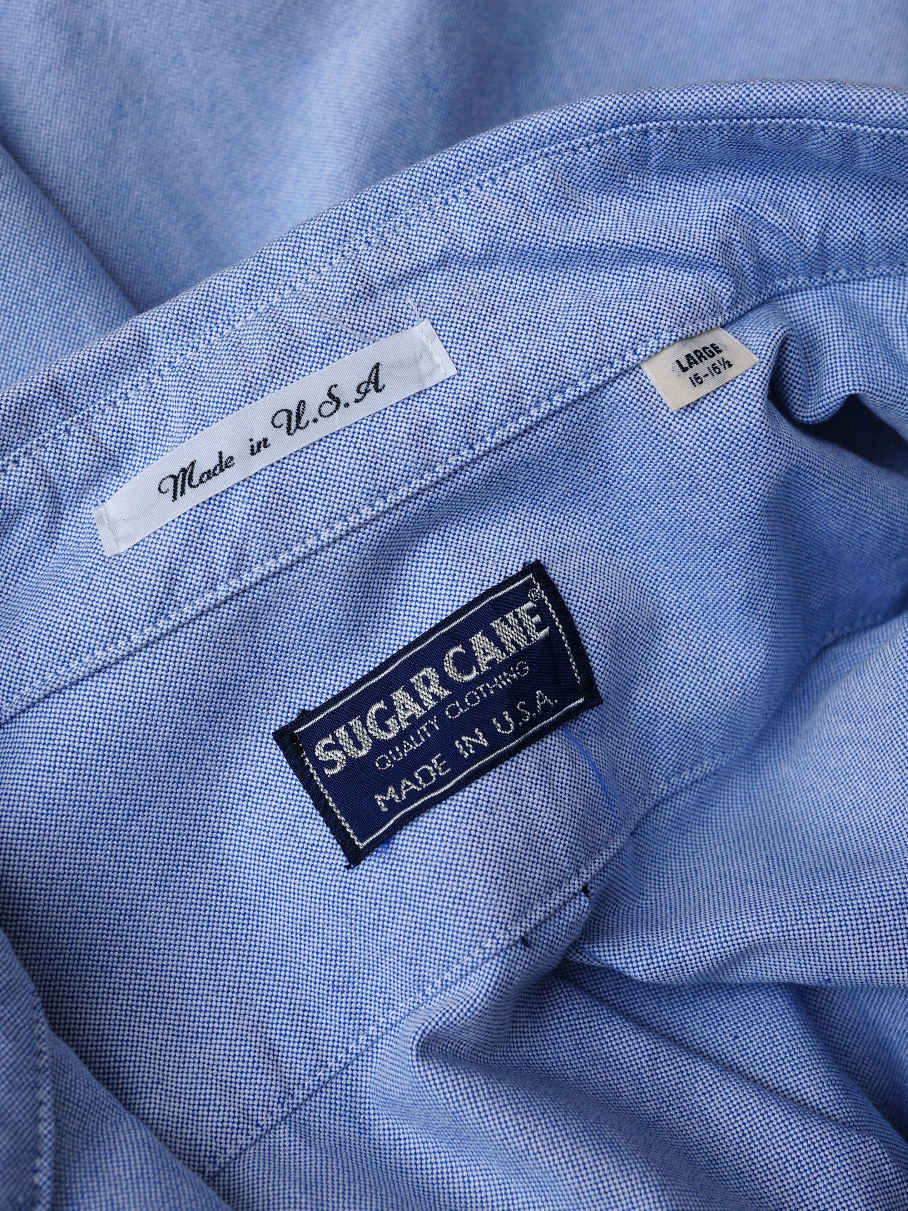 Sugar Cane × Toyo Enterprises SugarCane Blue Cotton Oxford Shirt Size US L / EU 52-54 / 3 - 4 Thumbnail