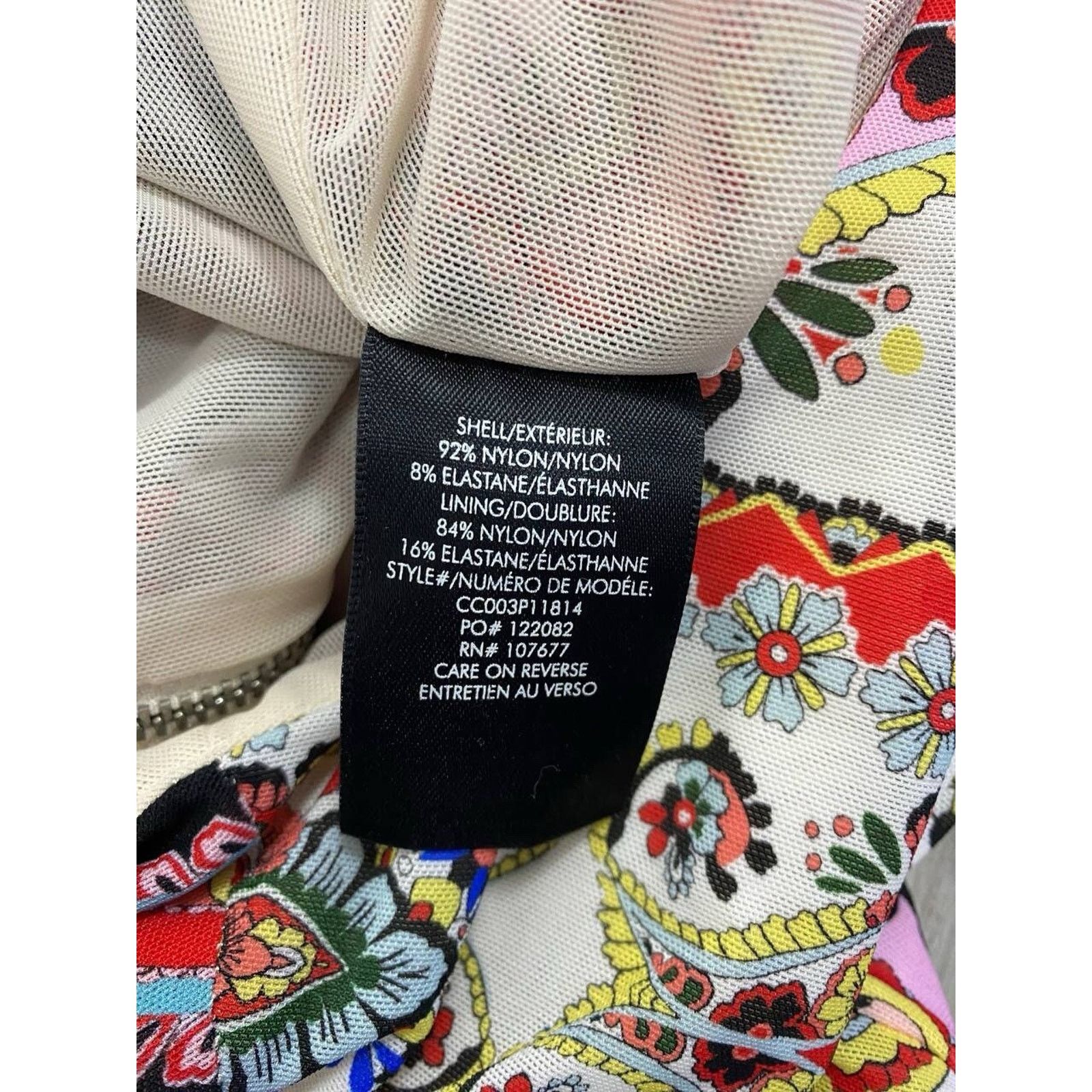 Alice + Olivia ALICE + OLIVIA Women Nara printed mesh bodysuit M A000703 Size M / US 6-8 / IT 42-44 - 3 Thumbnail