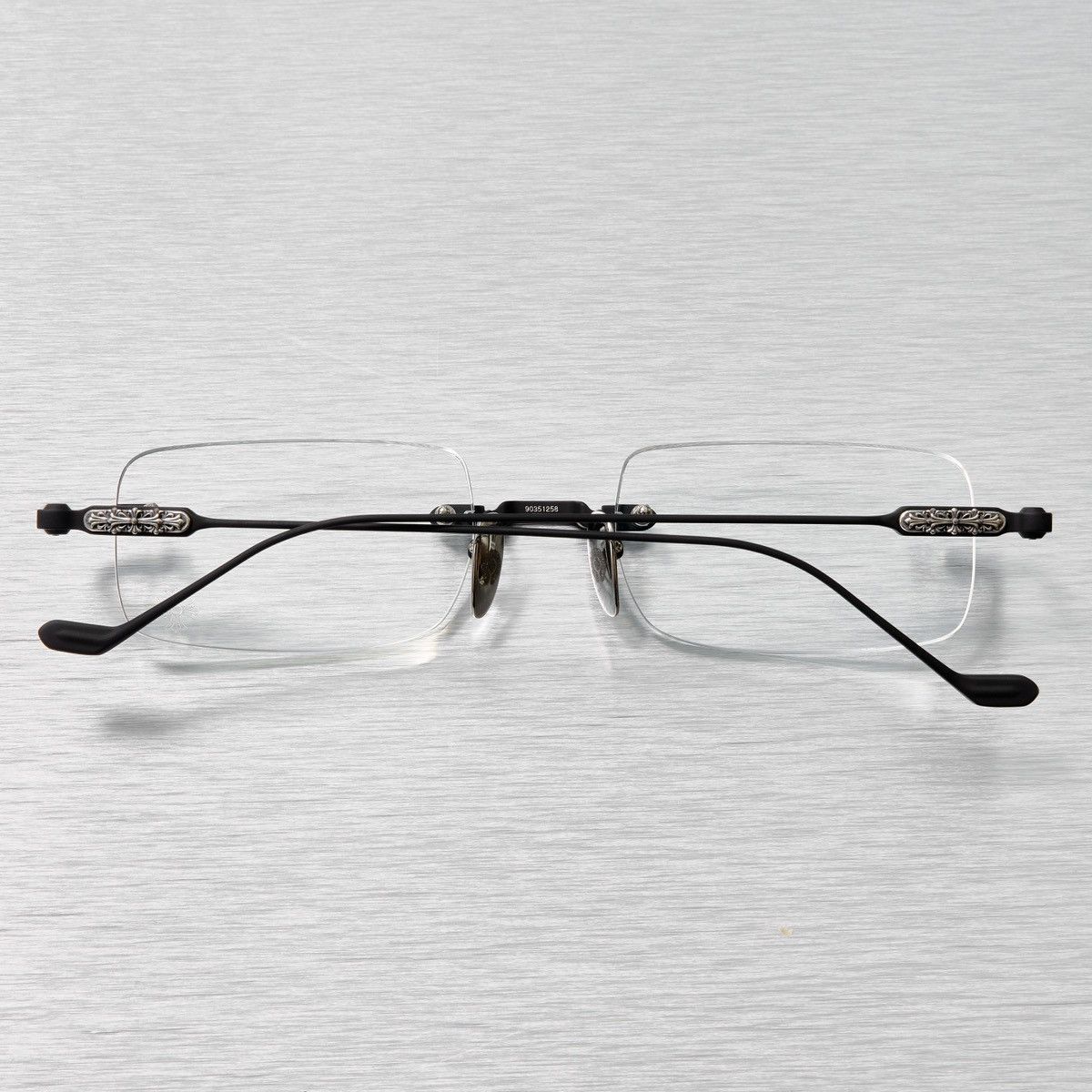 Chrome Hearts CHROME HEARTS SOFFFFFFFFERS II MATTE BLACK/SHINY SILVER GLASSES Size ONE SIZE - 6 Thumbnail