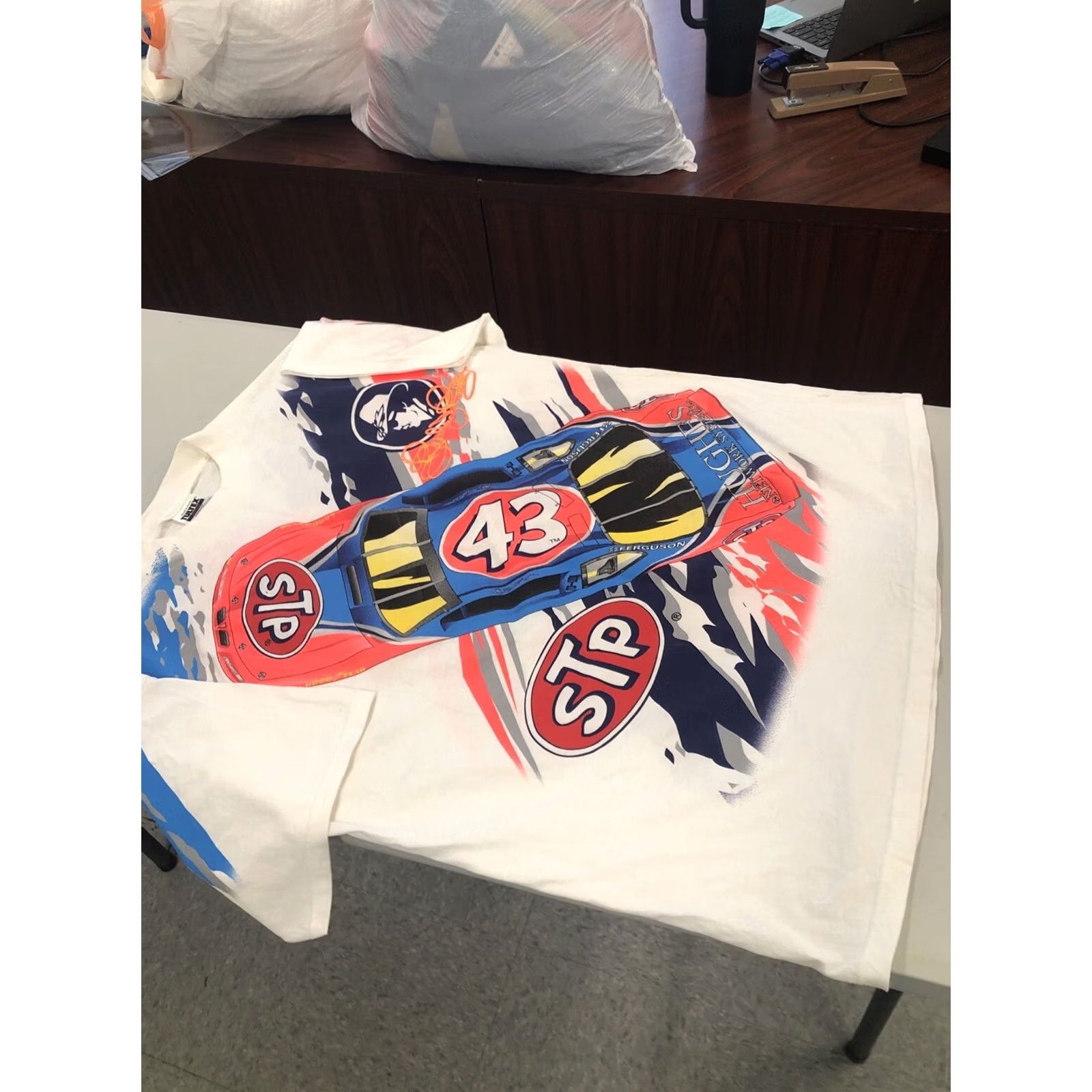 Hamilton VINTAGE Richard Petty Bobby Hamilton STP #43 T-Shirt RARE! 2XL Vintage AOP 90s See Desc Size US XXL / EU 58 / 5 - 2 Thumbnail