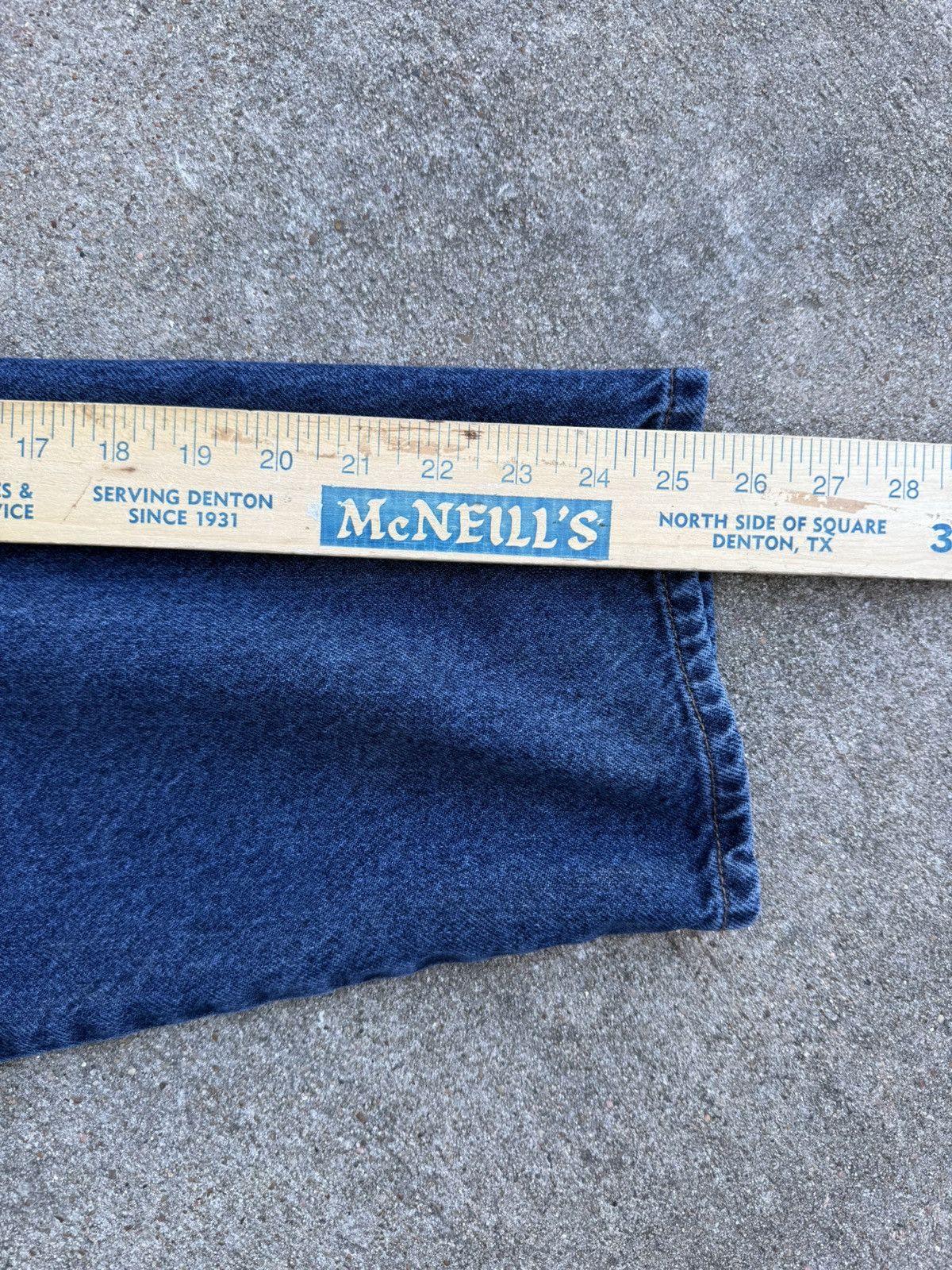 Empyre Empyre Evening Blue Washed Ultra Loose Denim Jeans Size US 26 / EU 42 - 8 Thumbnail
