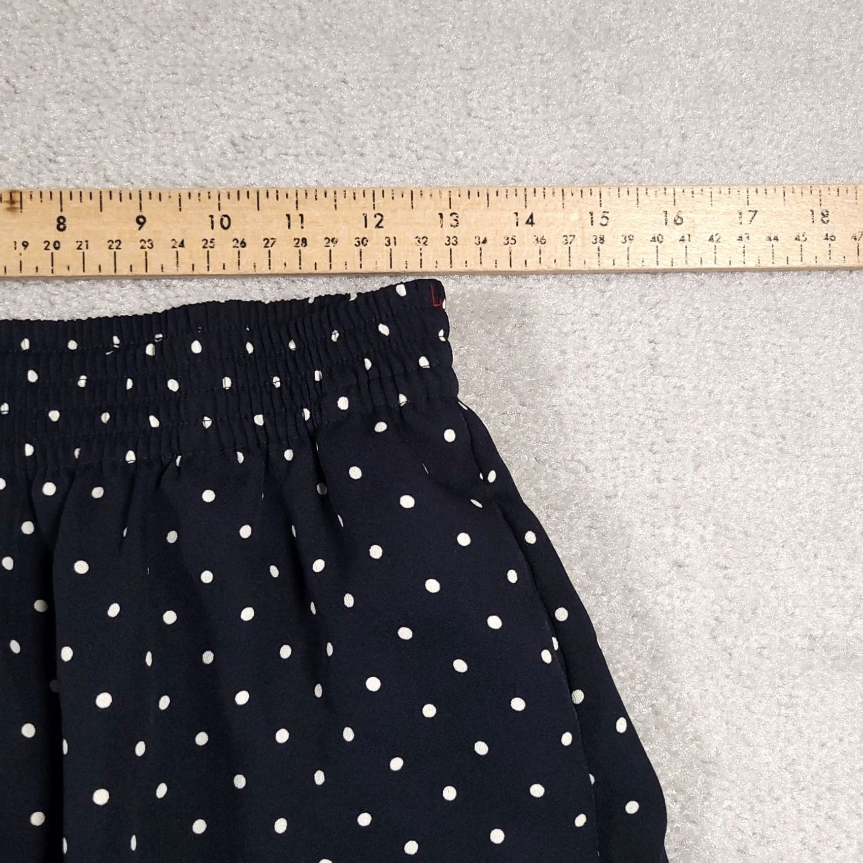 Vintage VINTAGE Alfred Dunner Pants Womens 12 Navy Blue Polka Dot Print Straight Leg Pull On Slim? (clarity) Size 34" / US 12 / IT 48 - 6 Thumbnail