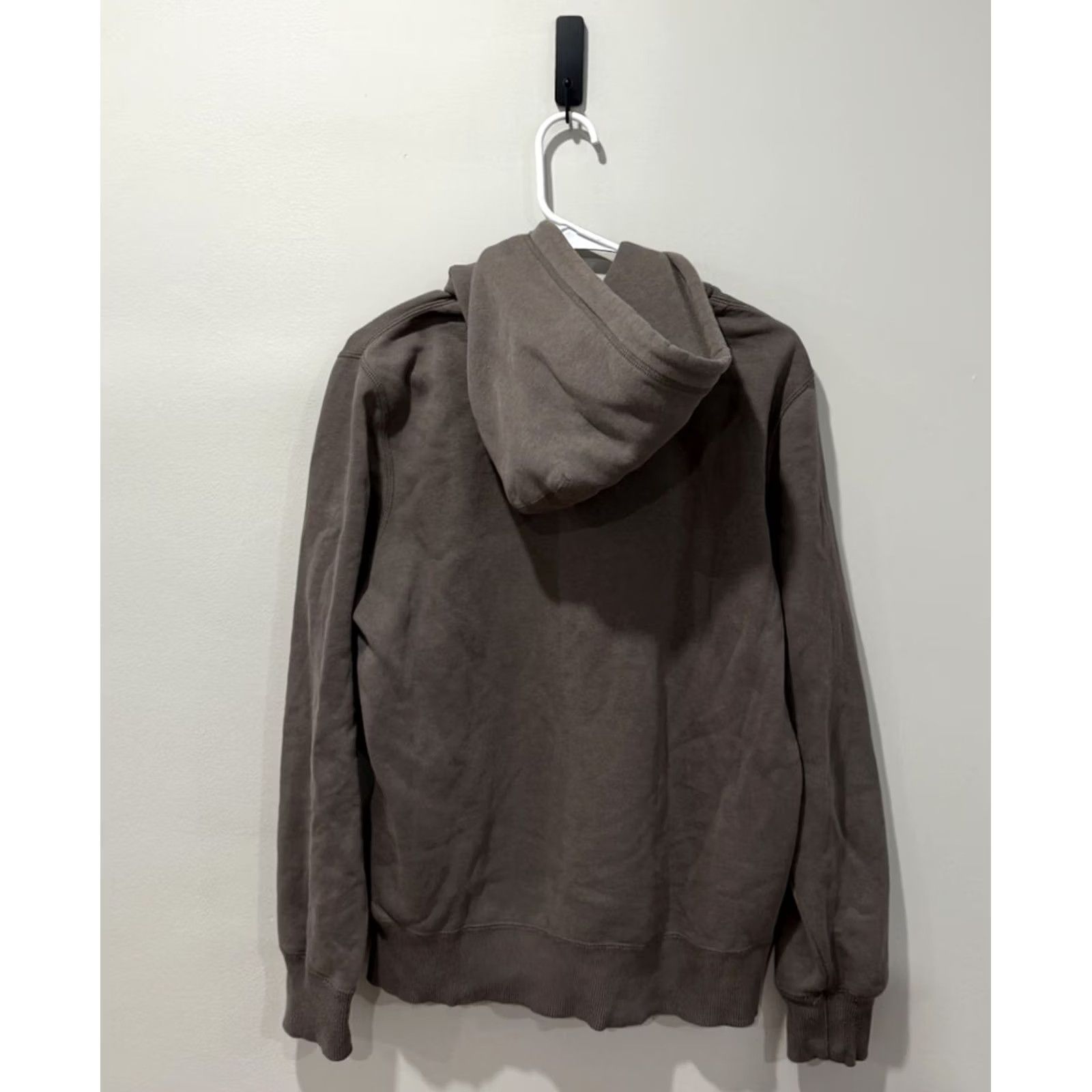 Nike VINTAGE Nike Hoodie Sweatshirt Men's Medium Brown Y2K Big Swoosh Logo Pullover Size US M / EU 48-50 / 2 - 2 Thumbnail