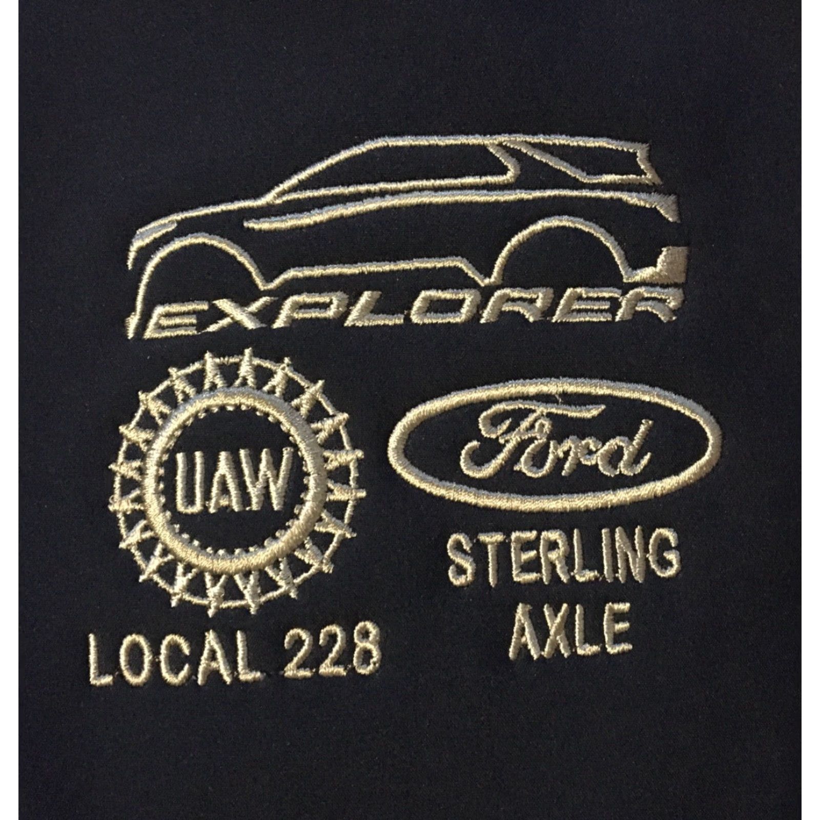 Ford Vtg 90s Ford Explorer United Auto Workers Union Made Jacket L USA Car UAW Grunge Biker Truck Mens Jacket Size US L / EU 52-54 / 3 - 2 Thumbnail