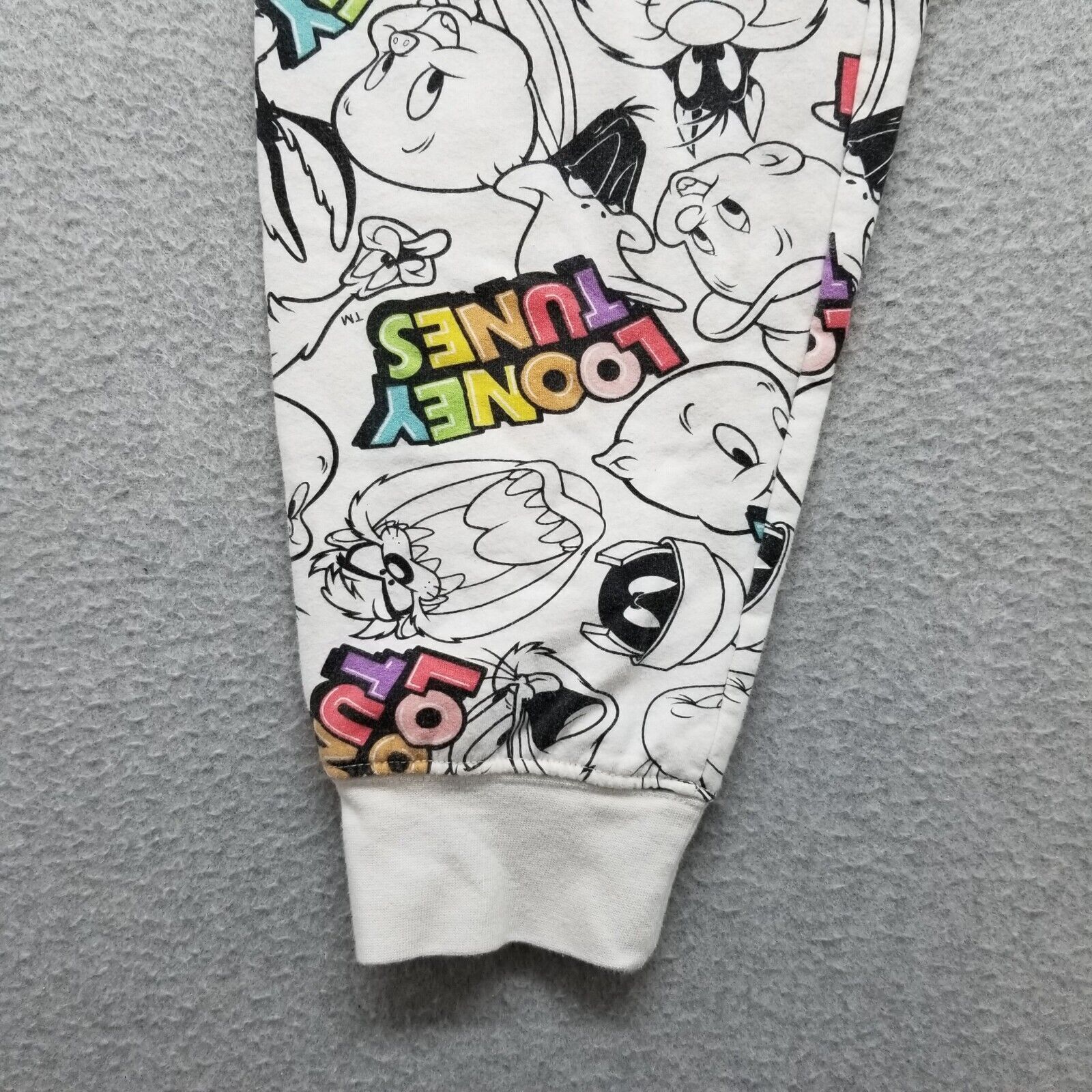Other Looney Tunes Sweatpants Womens Drawstring All Over Print Size 28" / US 6 / IT 42 - 2 Thumbnail