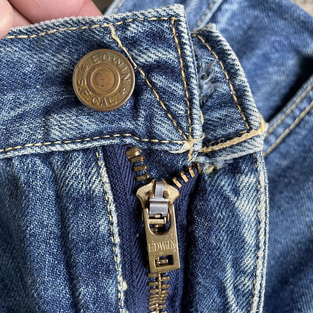 Edwin Vintage 90s Edwin Stoned Washed Distress Denim Jeans Size US 29 - 11 Thumbnail