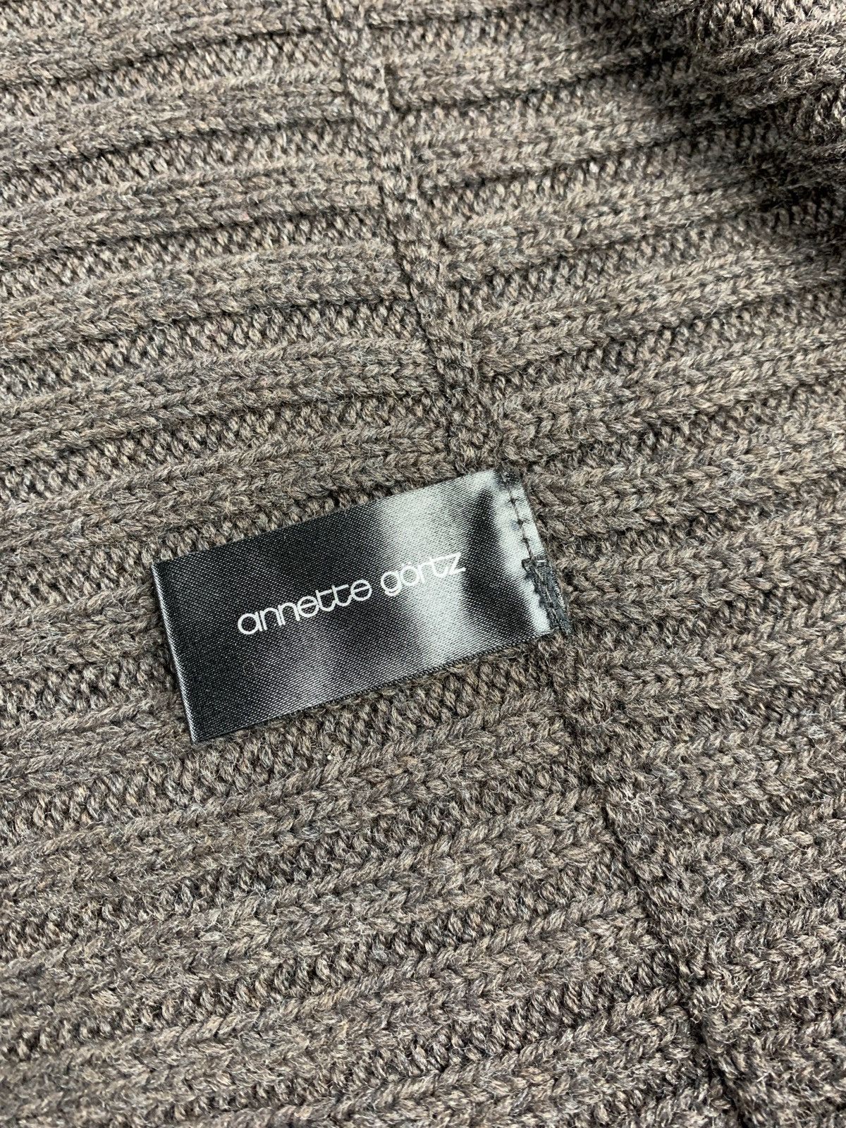 Annette Gortz Vintage Annette Gortz Merino Wool Open Cardigan Knitted Size L / US 10 / IT 46 - 6 Thumbnail