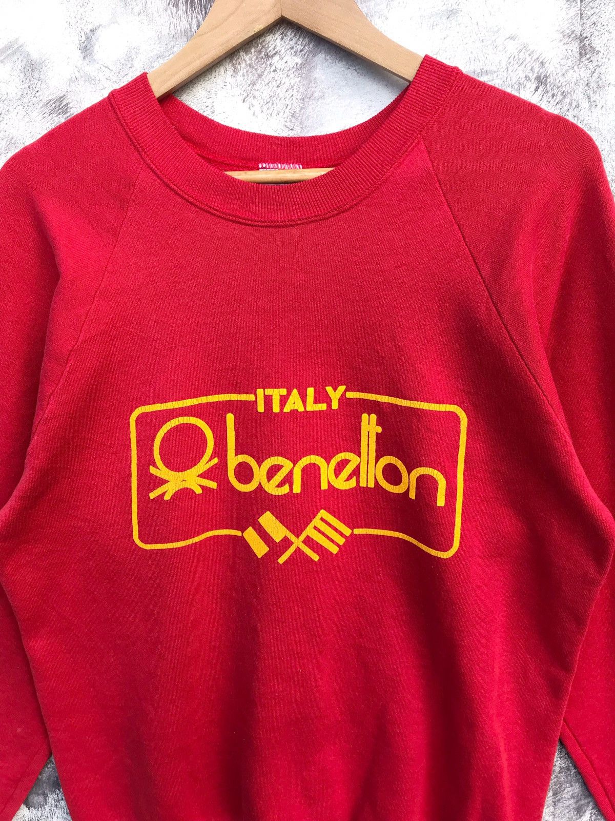 Benetton × Vintage Vintage 90s Benetton racing italy printed logo sweatshirt Size US L / EU 52-54 / 3 - 3 Thumbnail