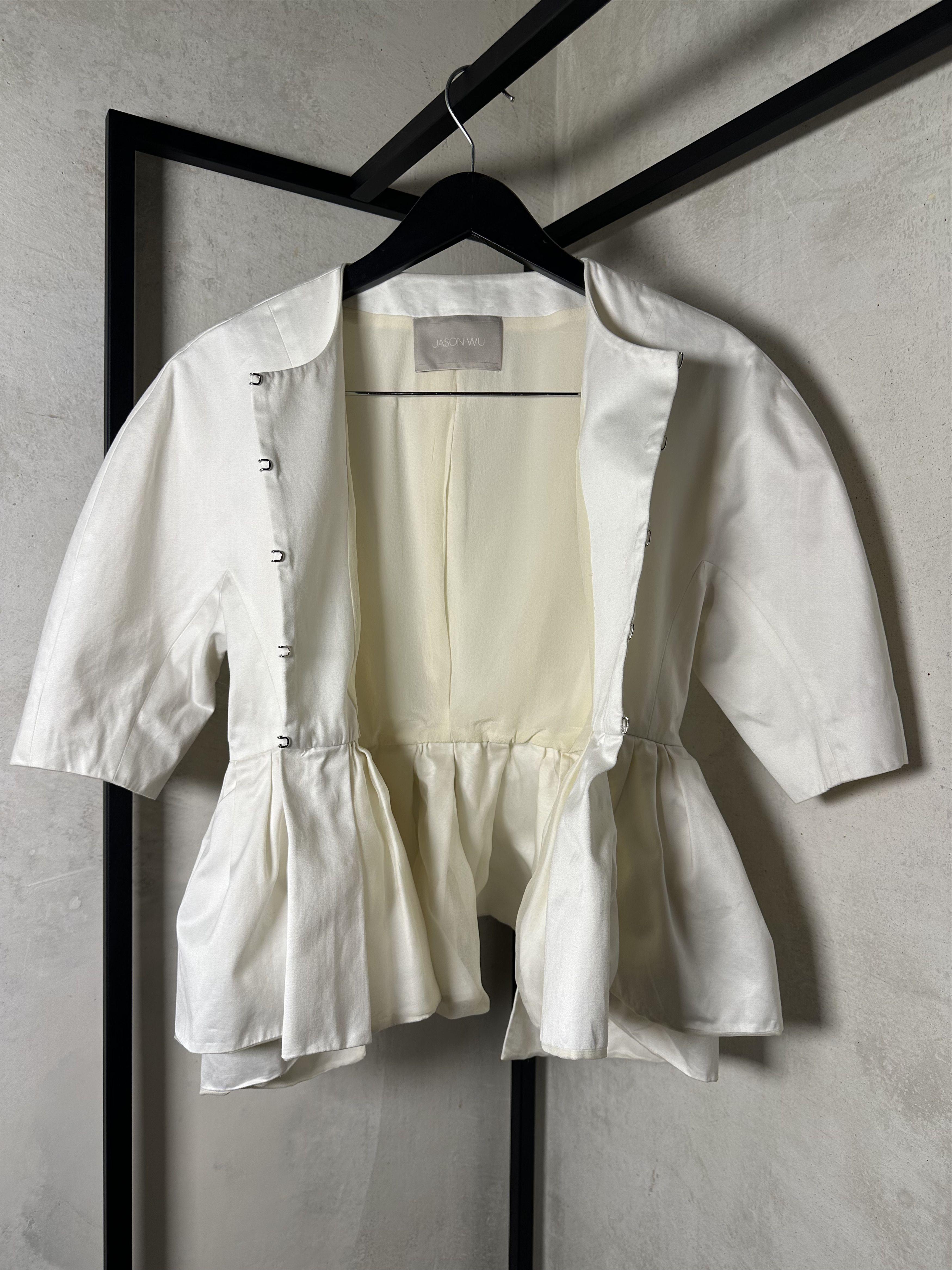 Jason Wu Jason Wu Peplum Poplin Blouse Size XS / US 0-2 / IT 36-38 - 3 Thumbnail