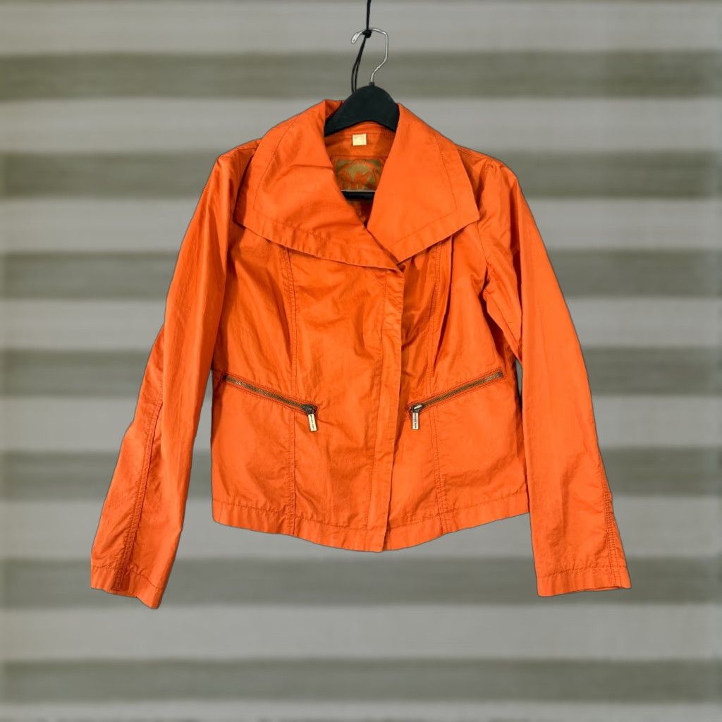 Michael Kors Michael Kors Jacket Womens M Burnt Orange Lightweight Full Zip Asymmetrical Size M / US 6-8 / IT 42-44 - 1 Thumbnail