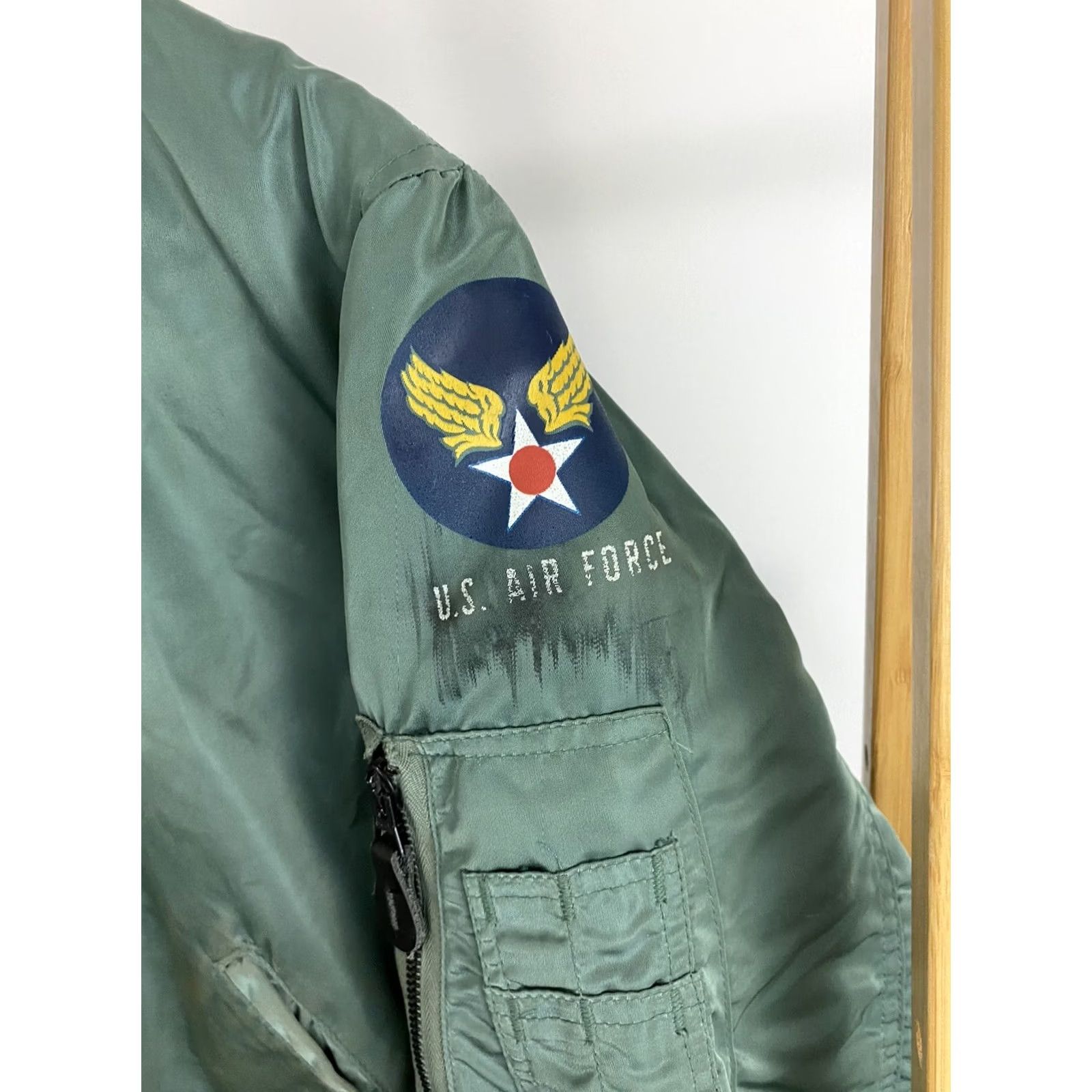 Vintage VINTAGE MA-1 USAF Stencil Military Flight Bomber Jacket Weintraub M Green Mens Size US M / EU 48-50 / 2 - 4 Thumbnail