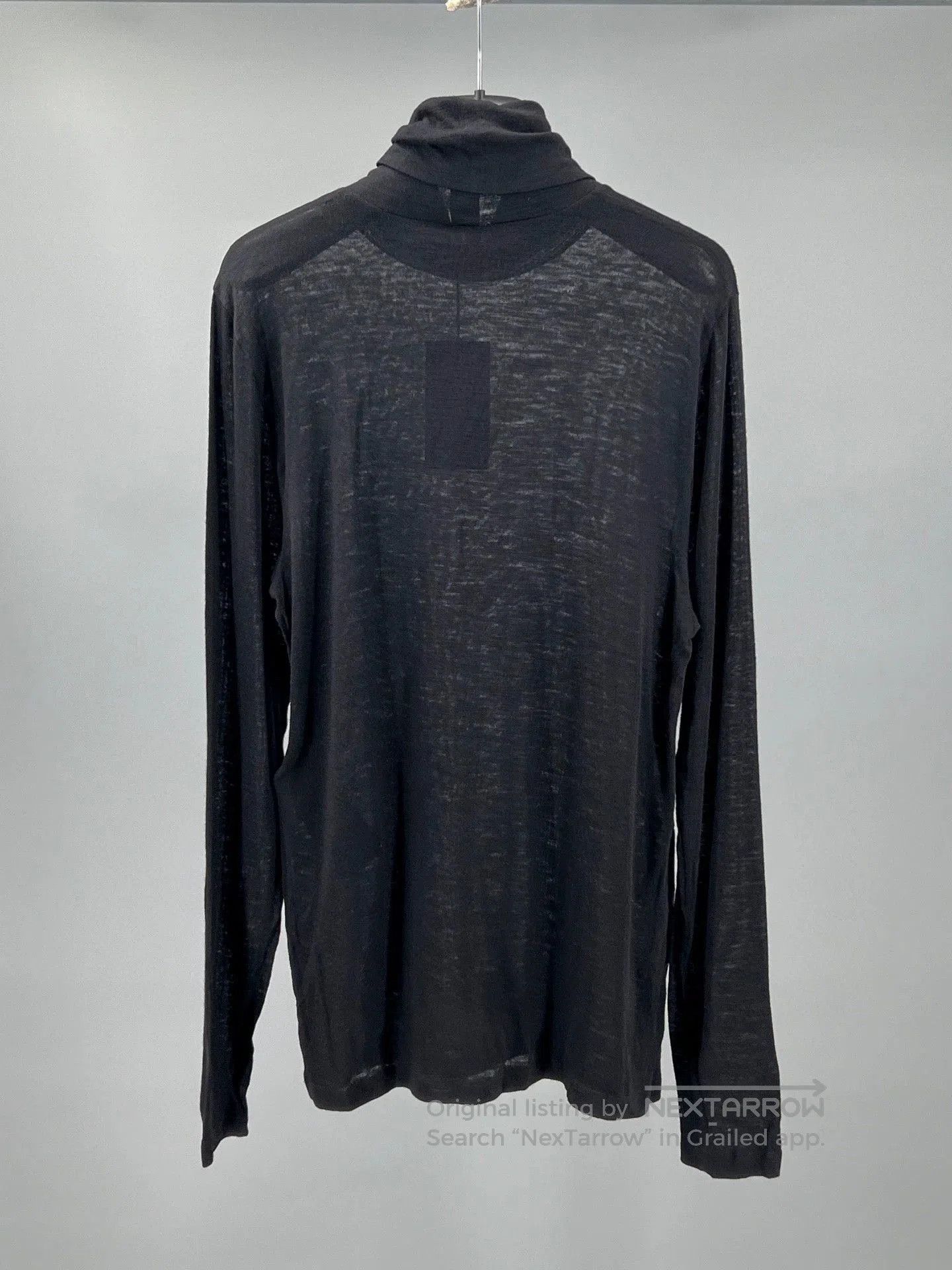 Yves Saint Laurent black wool blend mock neck sweater. Size US XL / EU 56 / 4 - 5 Thumbnail