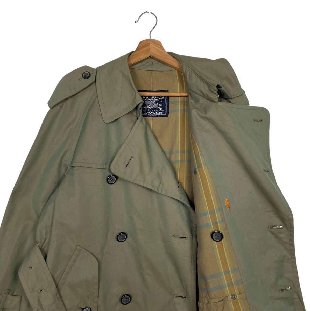 Burberry Burberrys Nova Check Double Breasted Trenchcoat Size US S / EU 44-46 / 1 - 11 Thumbnail